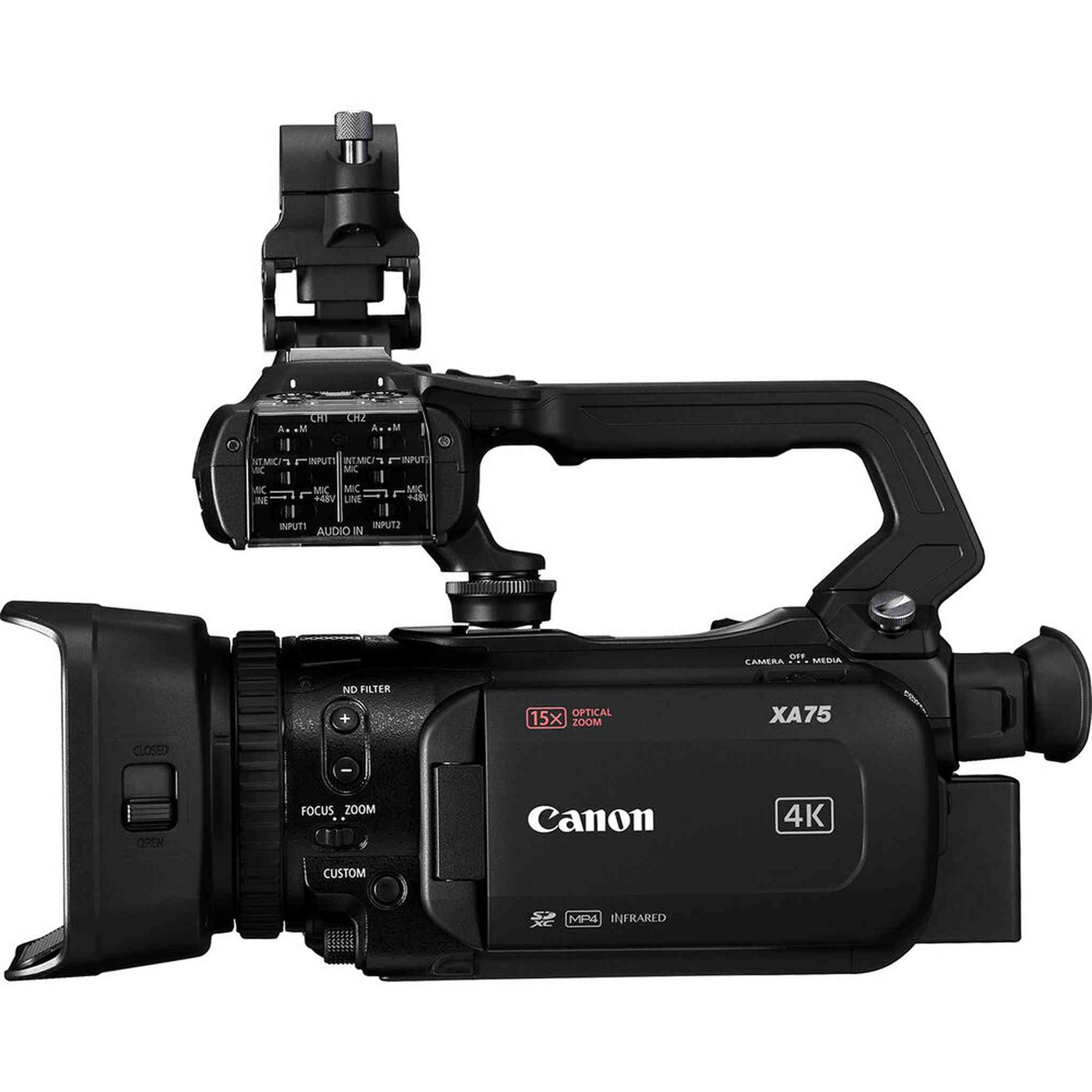 Canon XA75 UHD 4K30 Camcorder with Dual-Pixel Autofocus + 4K Monitor + Pro + More Canon