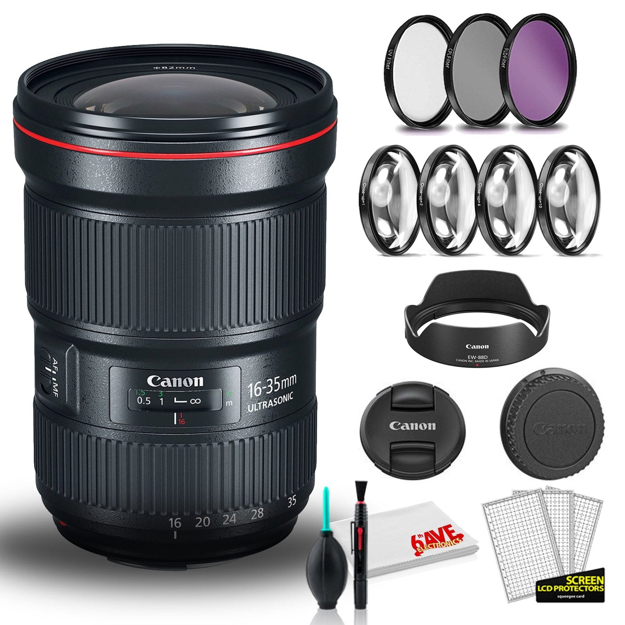 Canon EF 16-35mm f/2.8L III USM Lens International Model with Filter Kits Canon