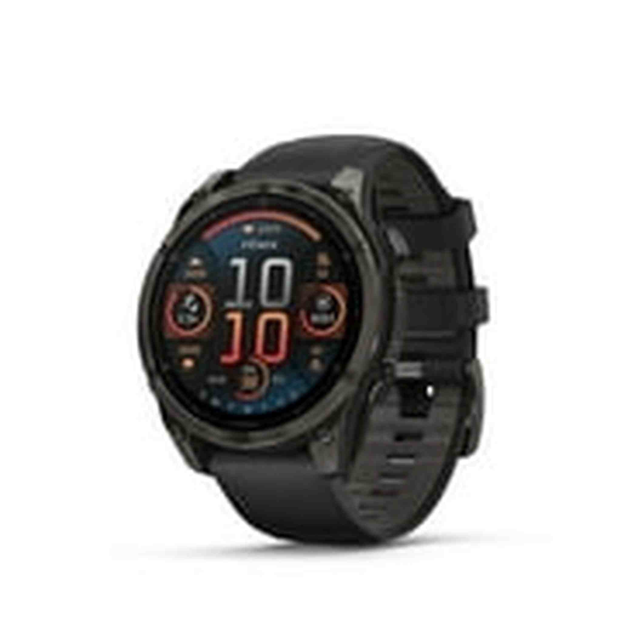 Garmin fēnix® 8, 47 mm, AMOLED, Sapphire, Carbon Gray DLC Titanium with Black/Pebble Gray Silicone Band Garmin