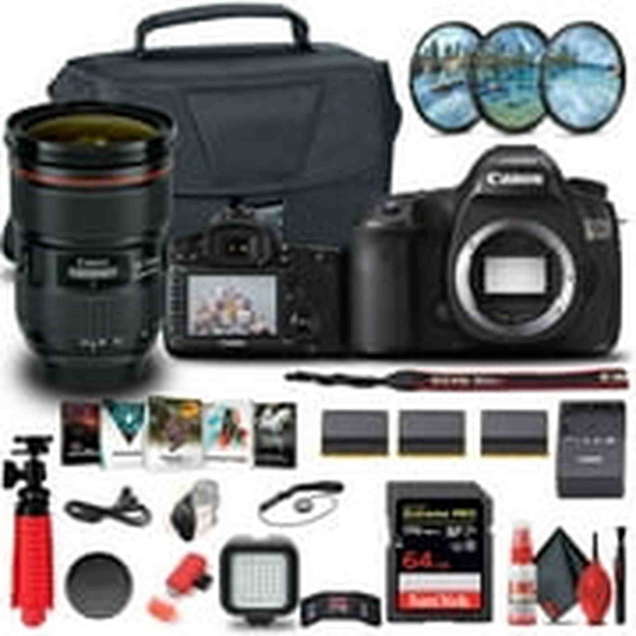 Canon EOS 5DS DSLR Camera 0581C002 + EF 24-70mm Lens + 64GB Card Ultimate Bundle Canon