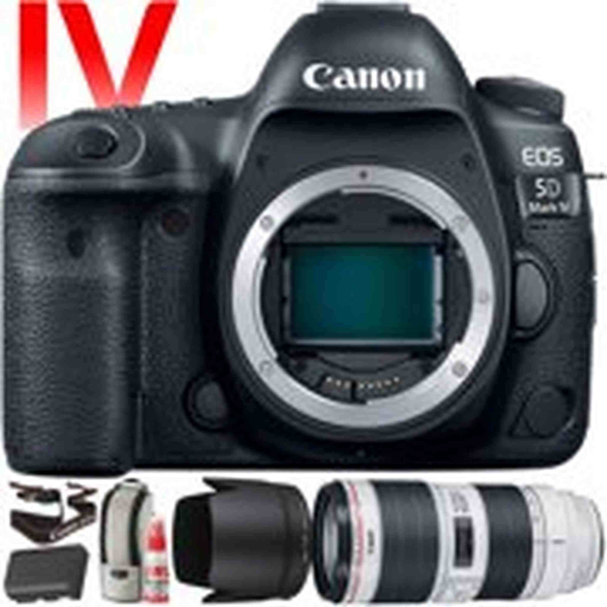 Canon EOS 5D Mark IV DSLR Camera with 70-200mm f/2.8L Lens International Version Bundle Canon