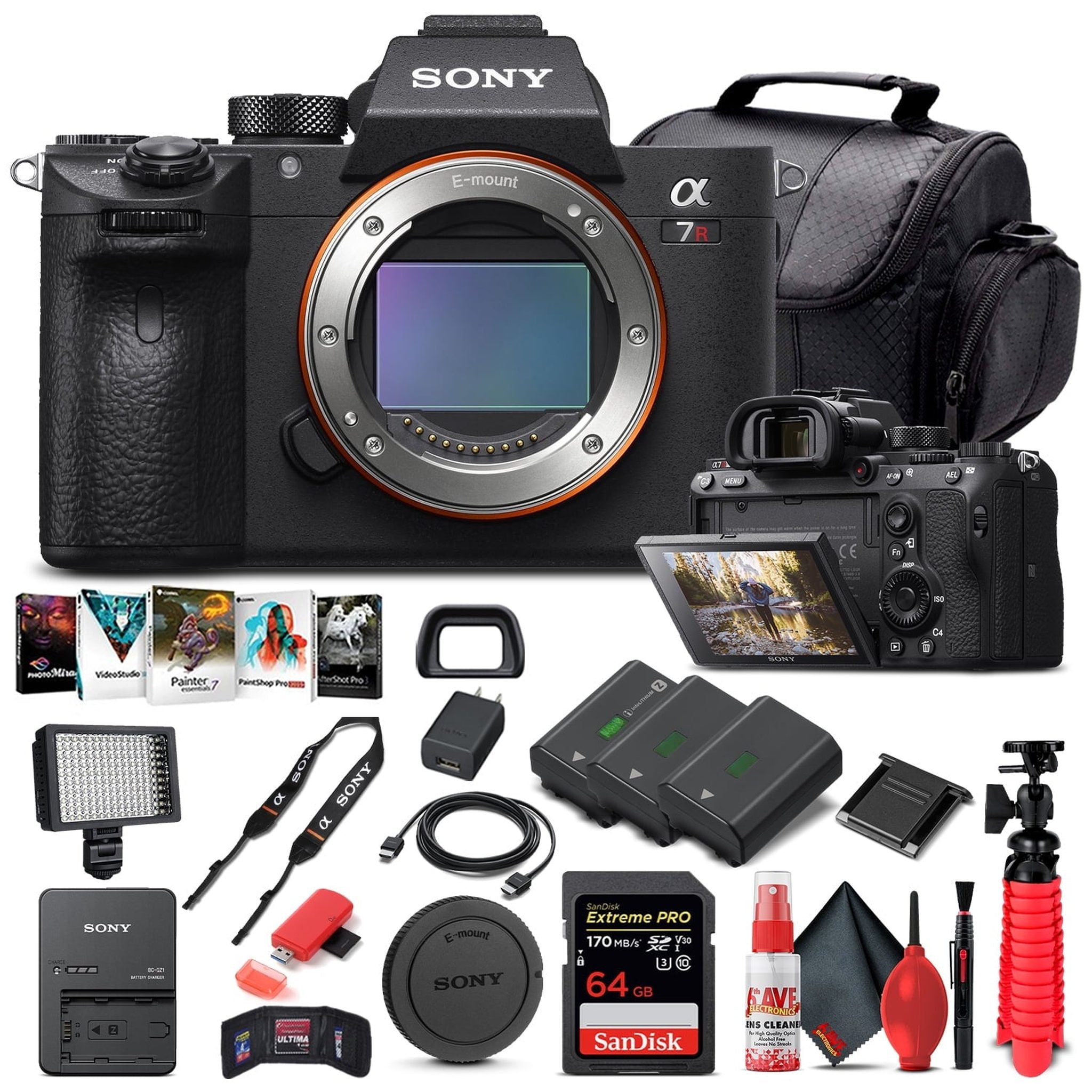 Sony Alpha a7R III Mirrorless Camera Body Only ILCE7RM3/B - Advanced Bundle Sony