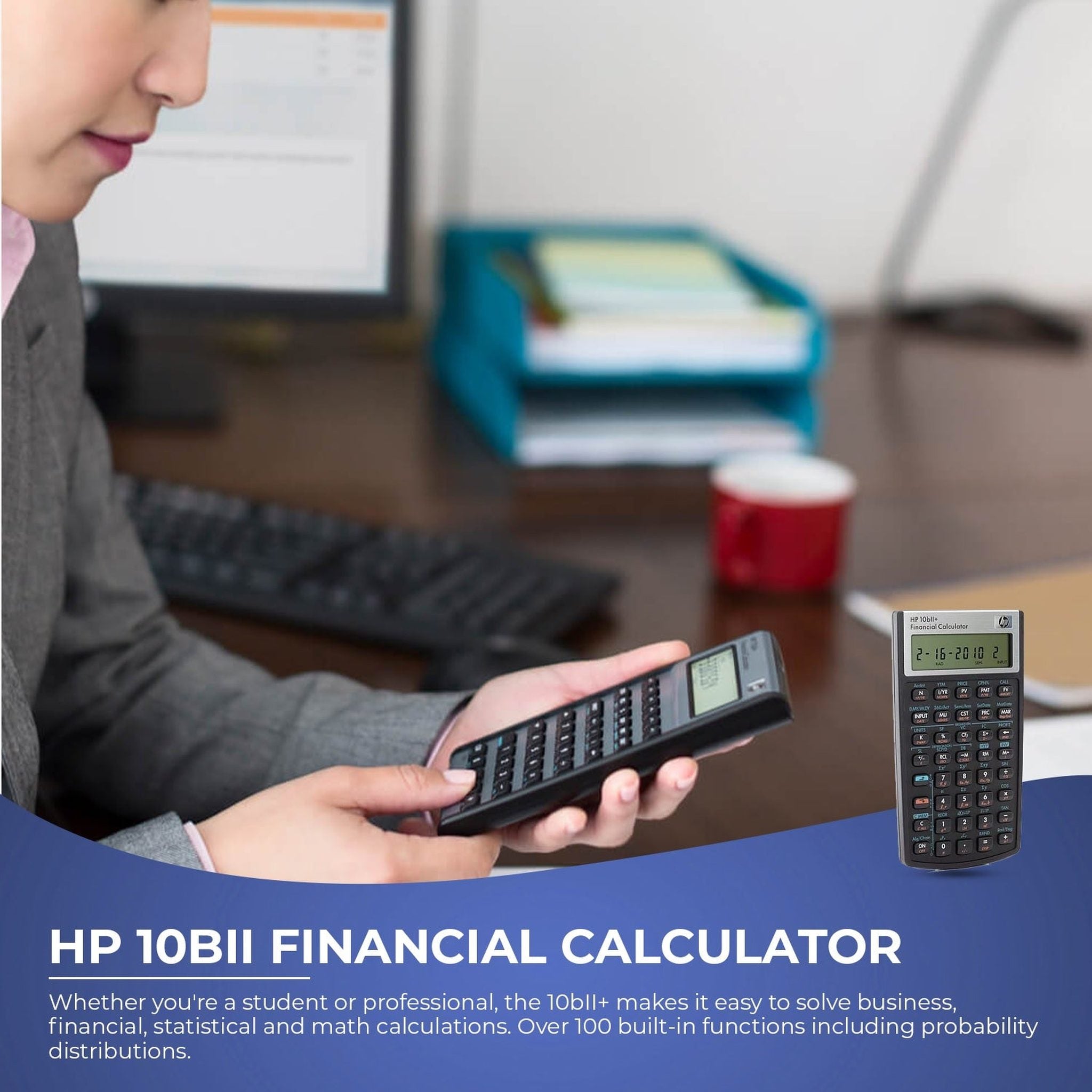 HP 10bII+ Financial Calculator NW239AA HP