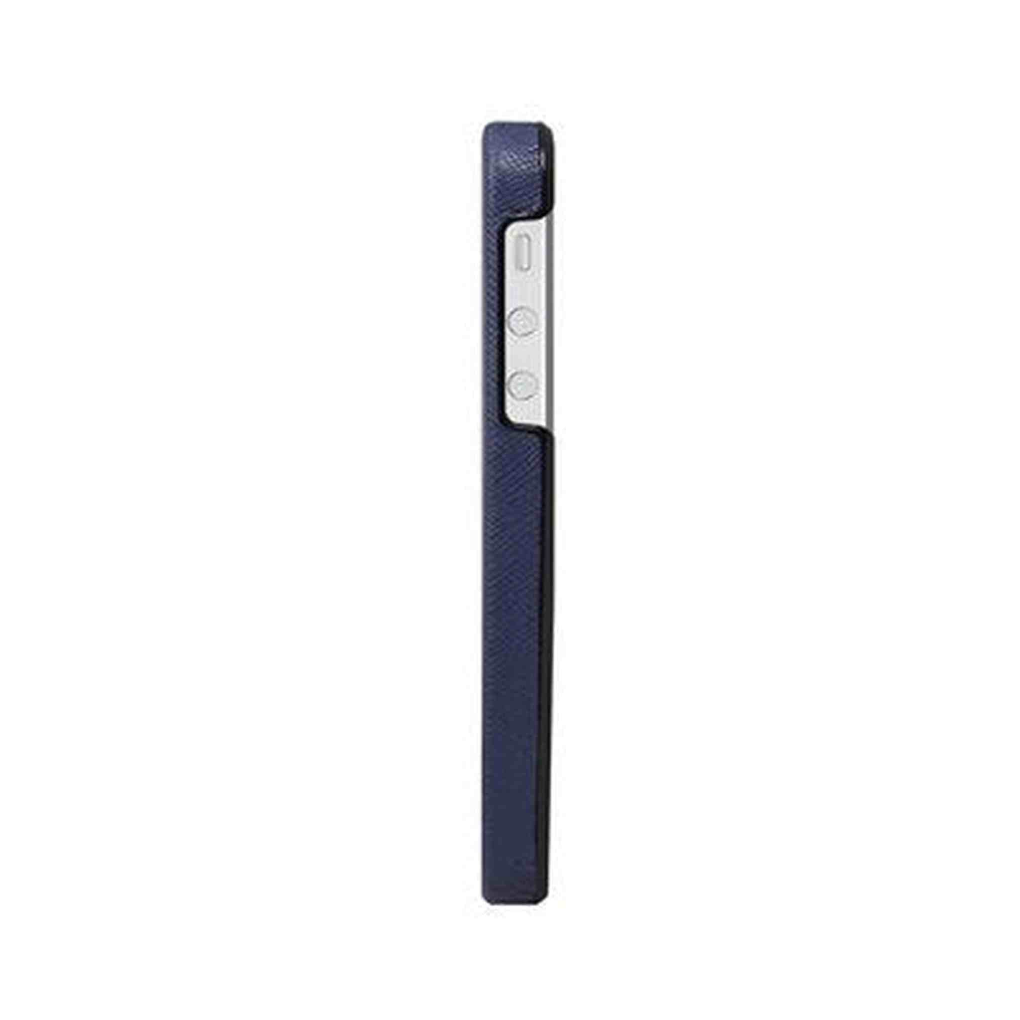 The Joy Factory Royce Premium Synthetic Leather Hardshell Case for iPhone5/5S, CSD115 Navy The Joy Factory