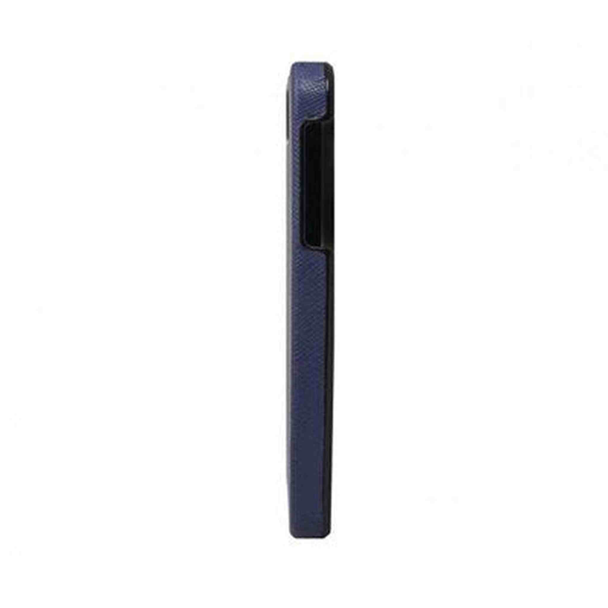 The Joy Factory Royce Premium Synthetic Leather Hardshell Case for iPhone5/5S, CSD115 Navy The Joy Factory