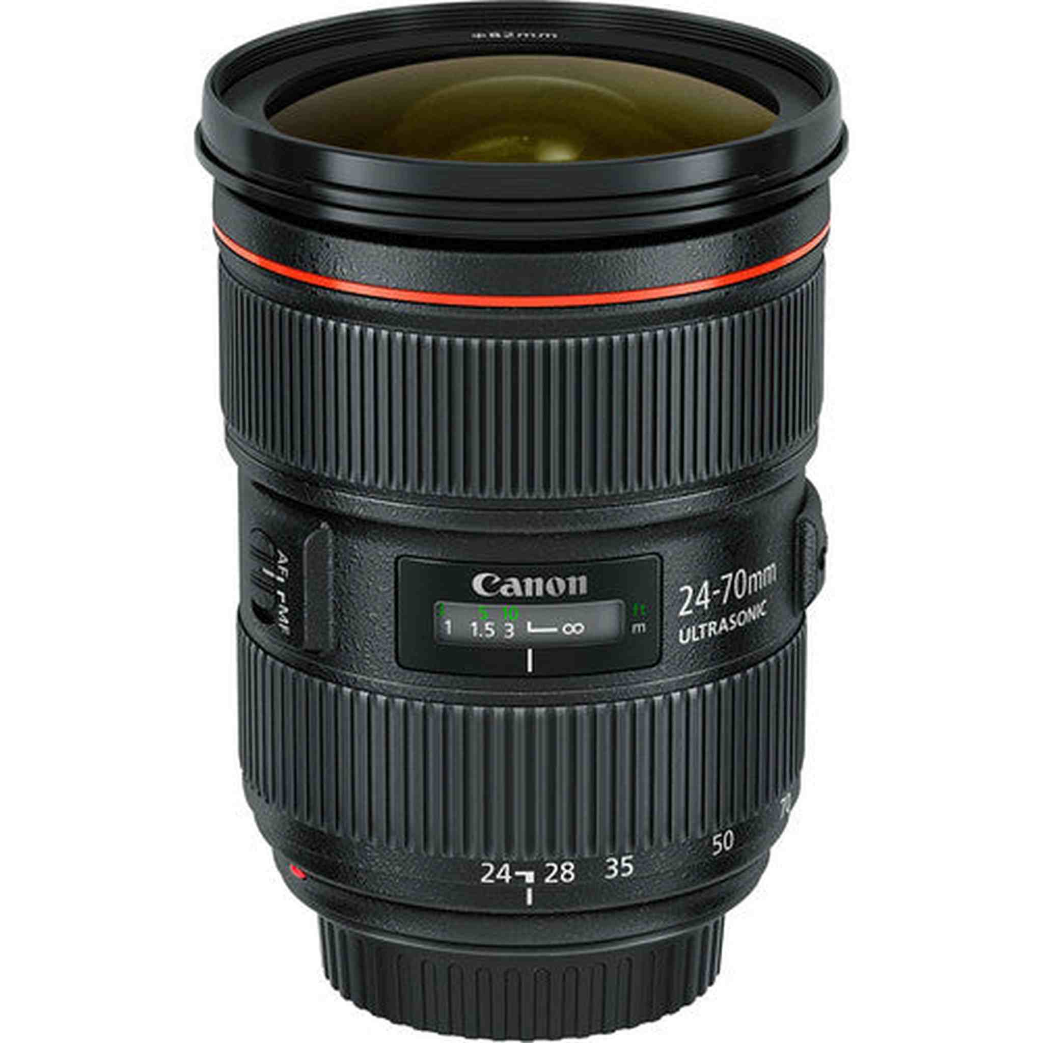 Canon EF 5175B002 24-70mm f/2.8 L II USM Lens - Black Bundle Canon