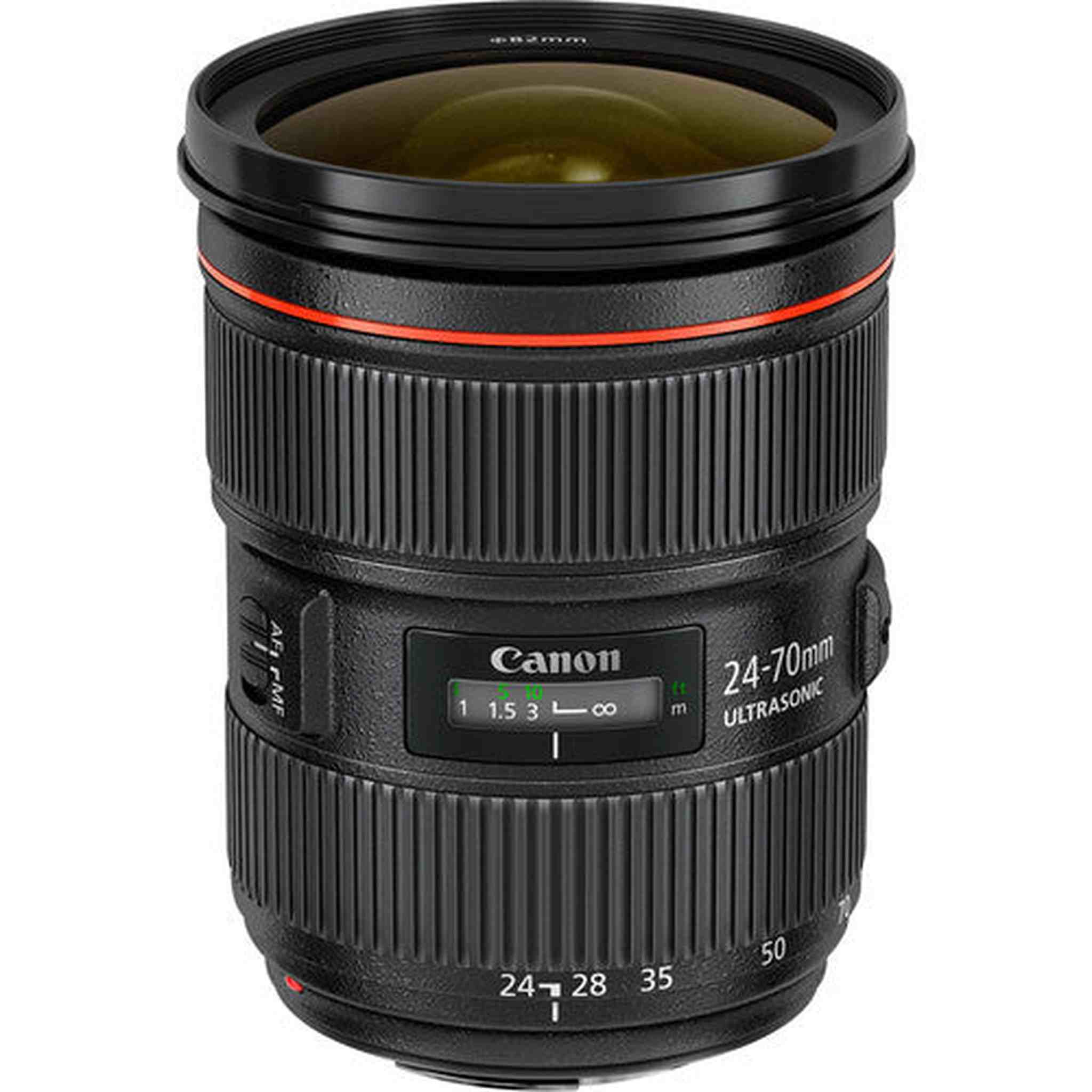 Canon EF 5175B002 24-70mm f/2.8 L II USM Lens - Black Bundle Canon