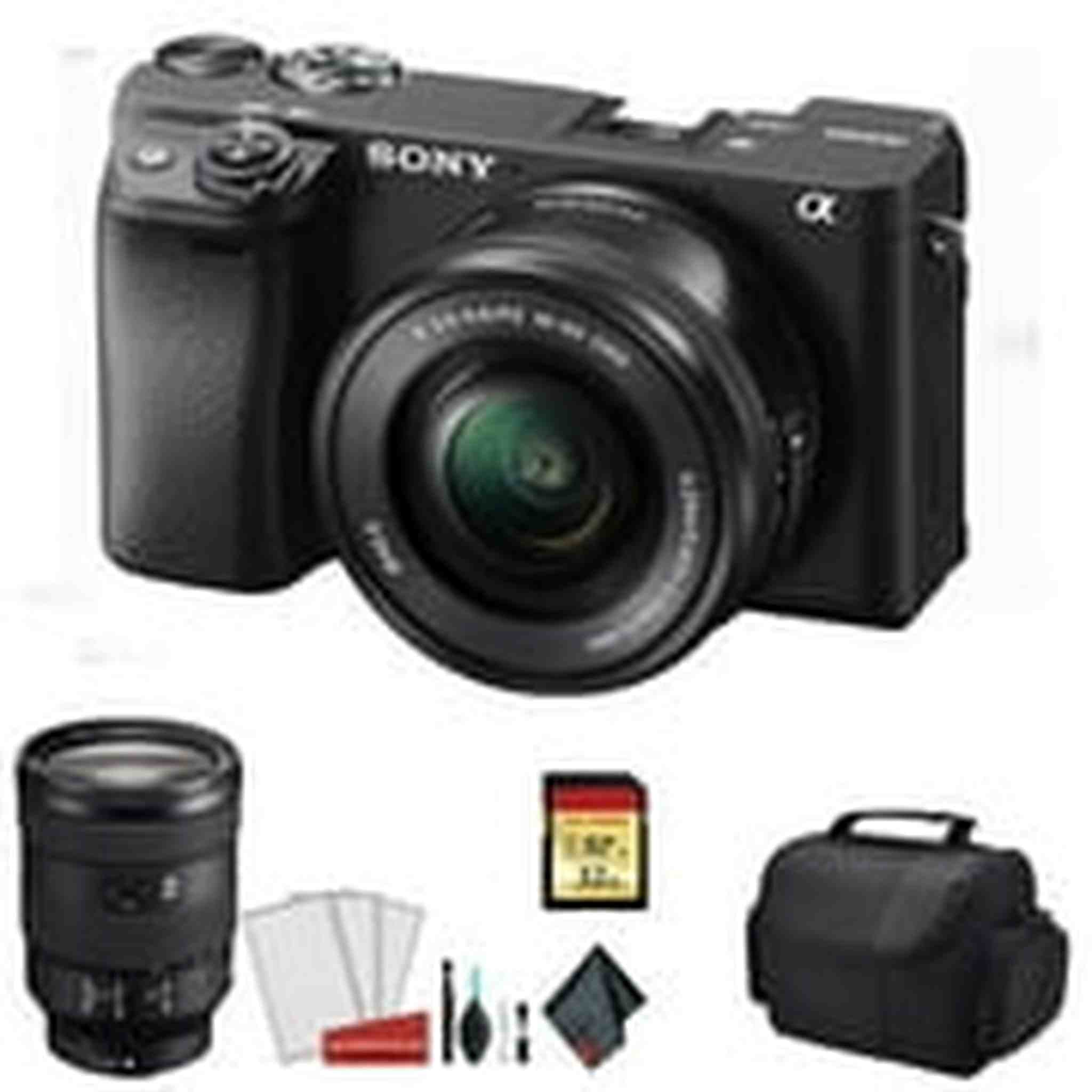 Sony Alpha a6400 Mirrorless Digital Camera with 16-50mm Lens Kit with Sony FE 24-105mm f/4 G OSS Lens Bundle Sony