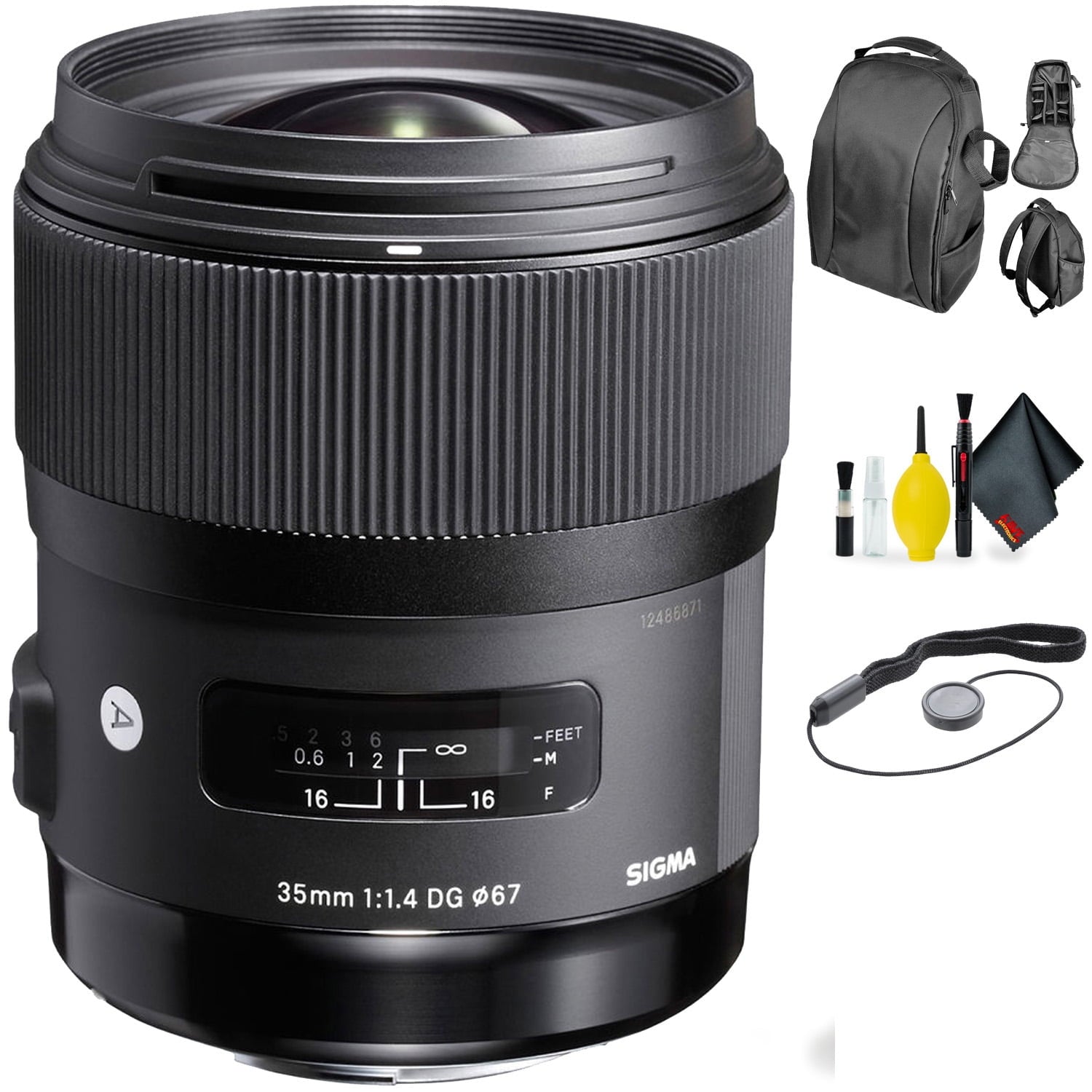 Sigma 35mm f/1.4 DG HSM Art Lens for Canon + Deluxe Lens Cleaning Kit Bundle Sigma