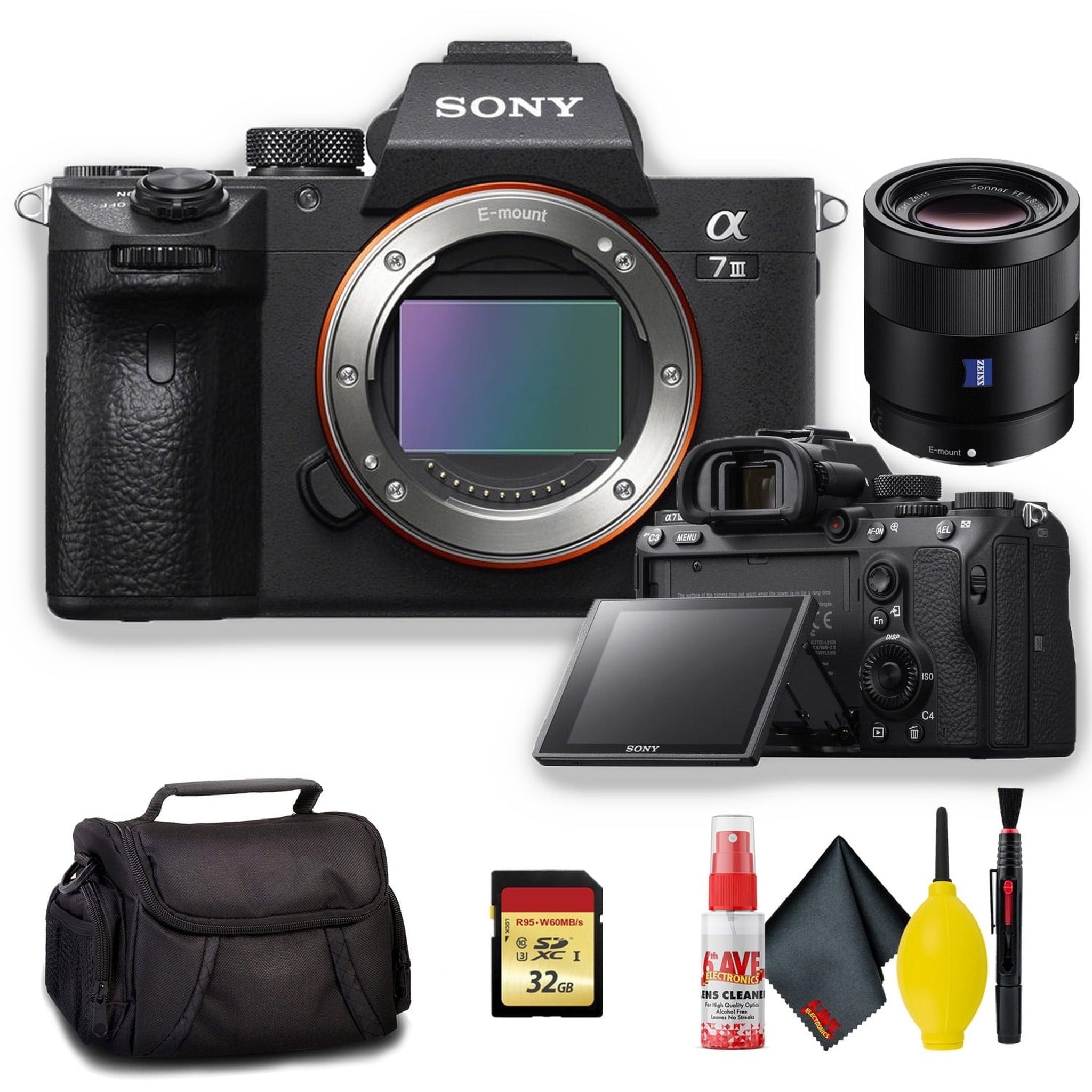 Sony Alpha a7 III Mirrorless Digital Camera with 55mm f/1.8 Lens - Kit Sony