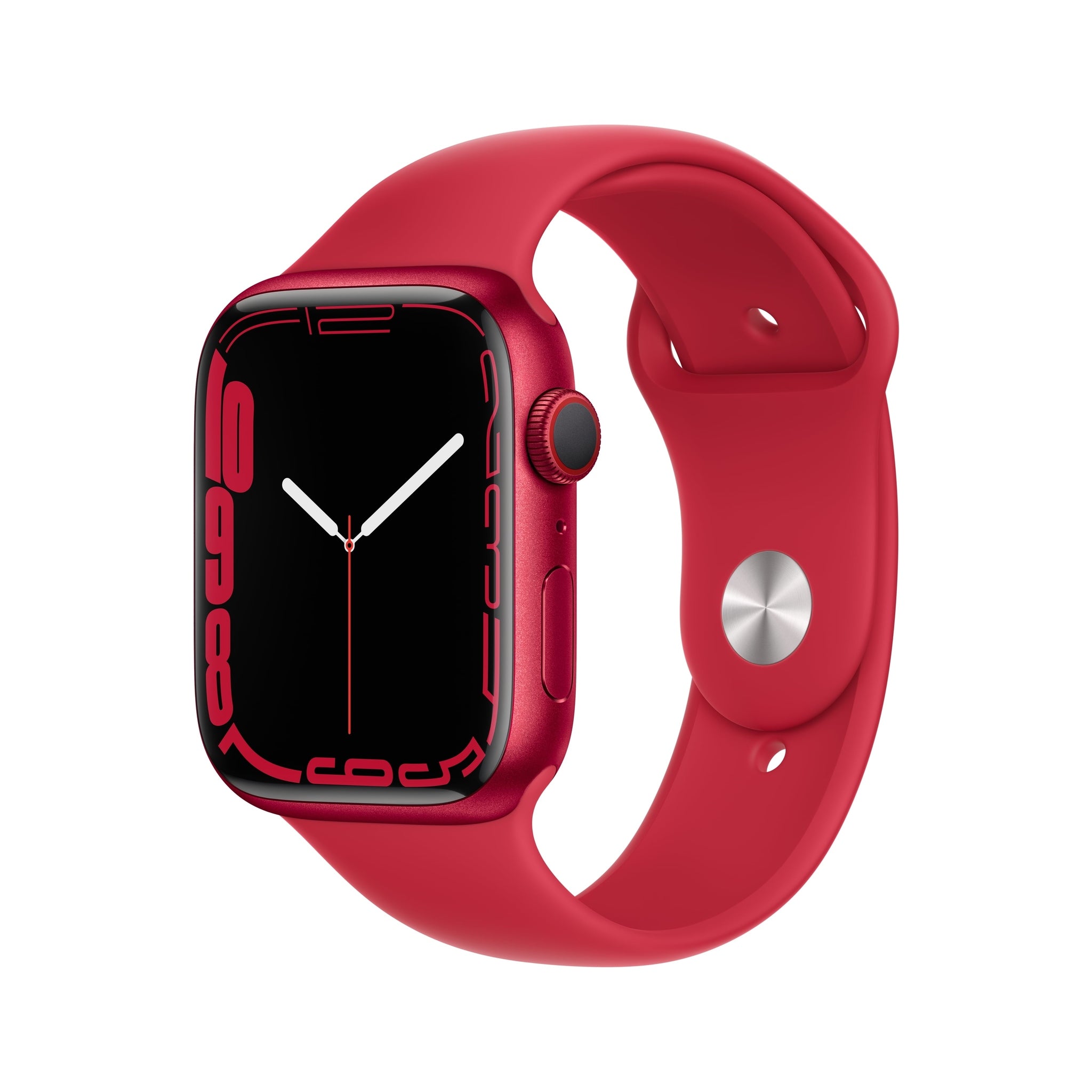 Apple Watch Series 7 GPS + Cellular, 45mm Product RED Aluminum Case with Product RED Sport Band - Regular Apple