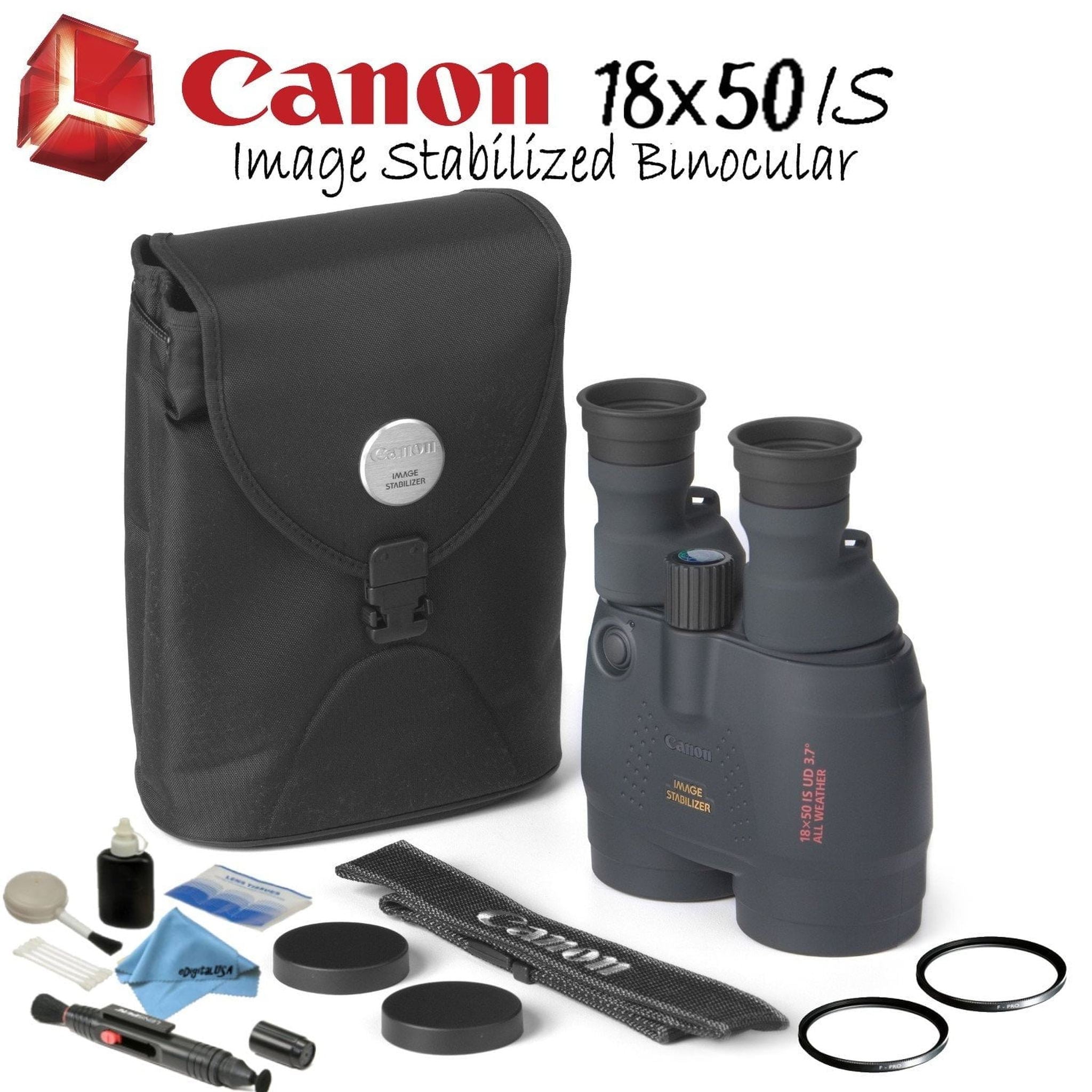 Canon 18x50 is Image Stabilized Binocular Starters Bundle Canon