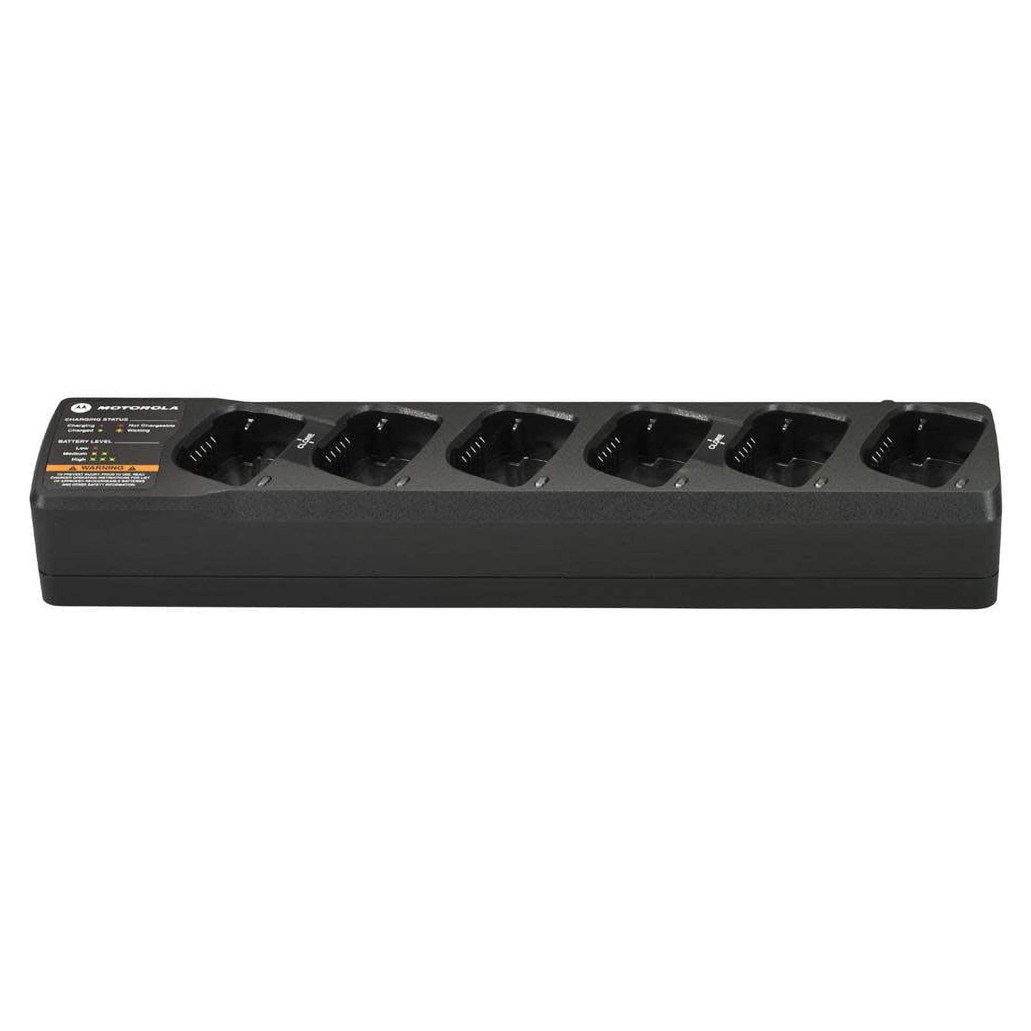 Motorola PMLN6384A RM Series Six-Unit Charging Station Black Motorola