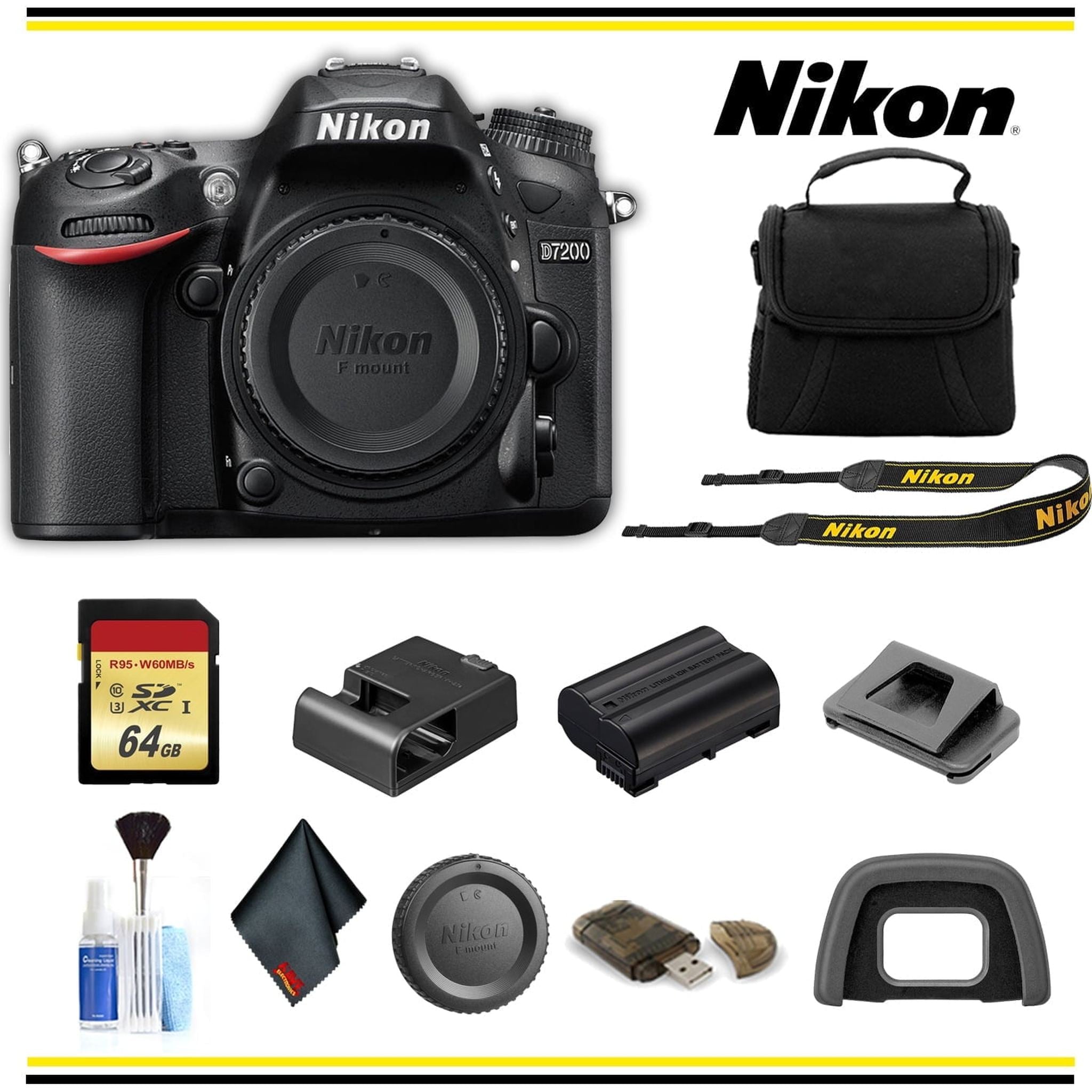 Nikon D7200 DSLR Camera 1554 Starter Bundle - International Model Nikon