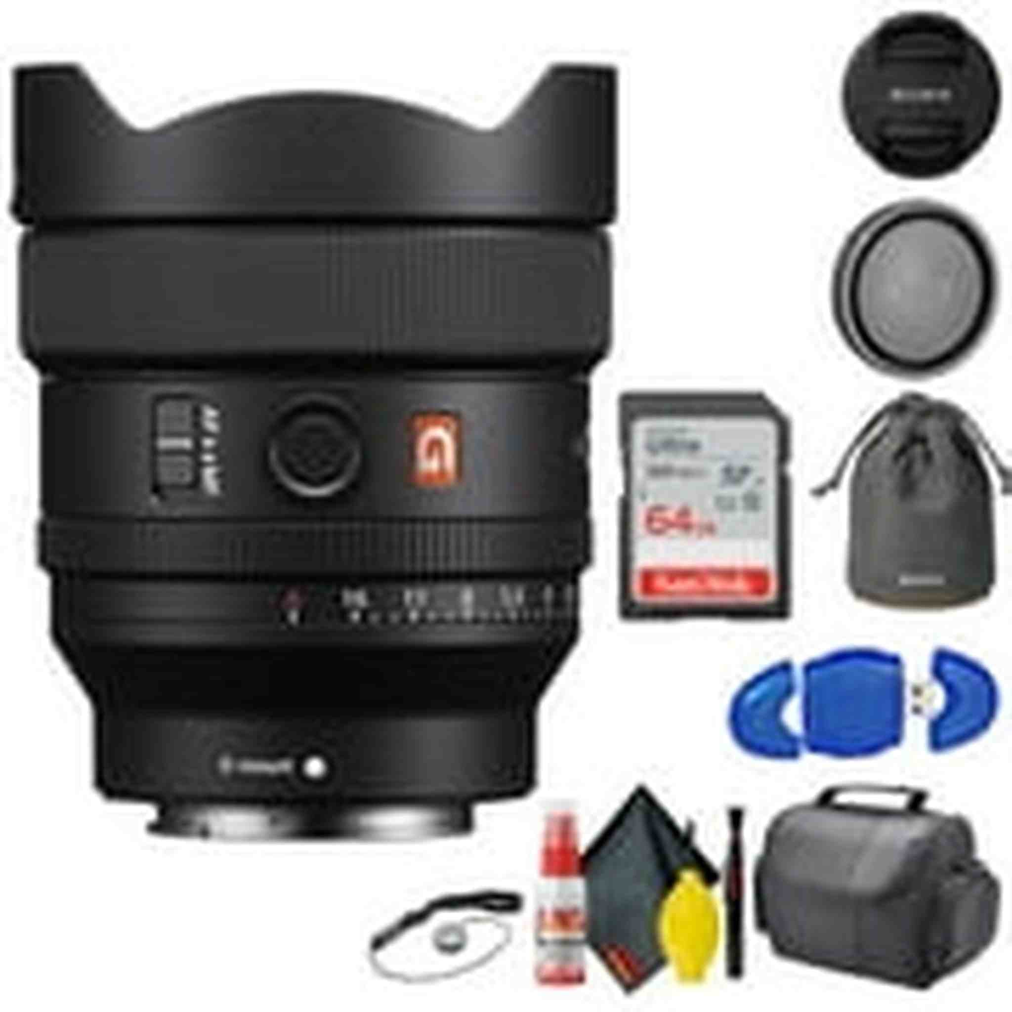 Sony FE 14mm f/1.8 GM Lens Bundle + Accessories SONY