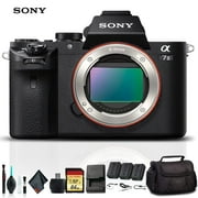 Sony Alpha a7 II Mirrorless Camera ILCE7M2/B With Soft Bag, Additional Battery, 64GB Memory Card, Card Reader , Plus Essential Accessories Sony