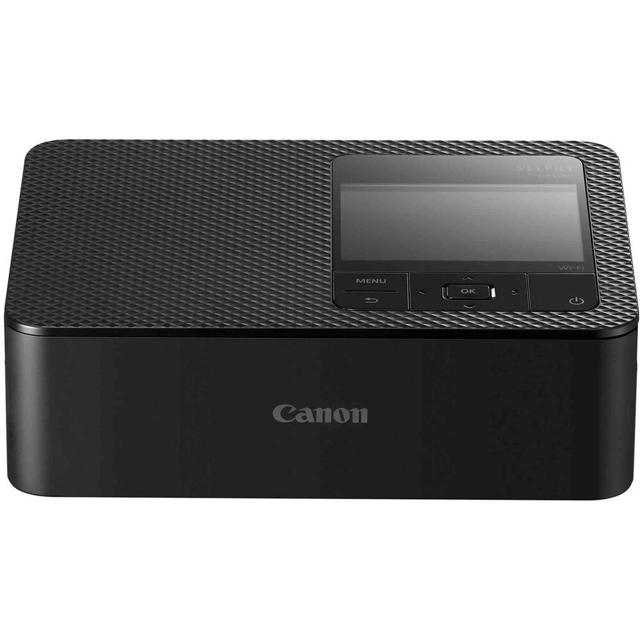 Canon SELPHY CP1500 Photo Printer Black + Canon RP-108 Color Ink and Paper Set + More Bundle Canon