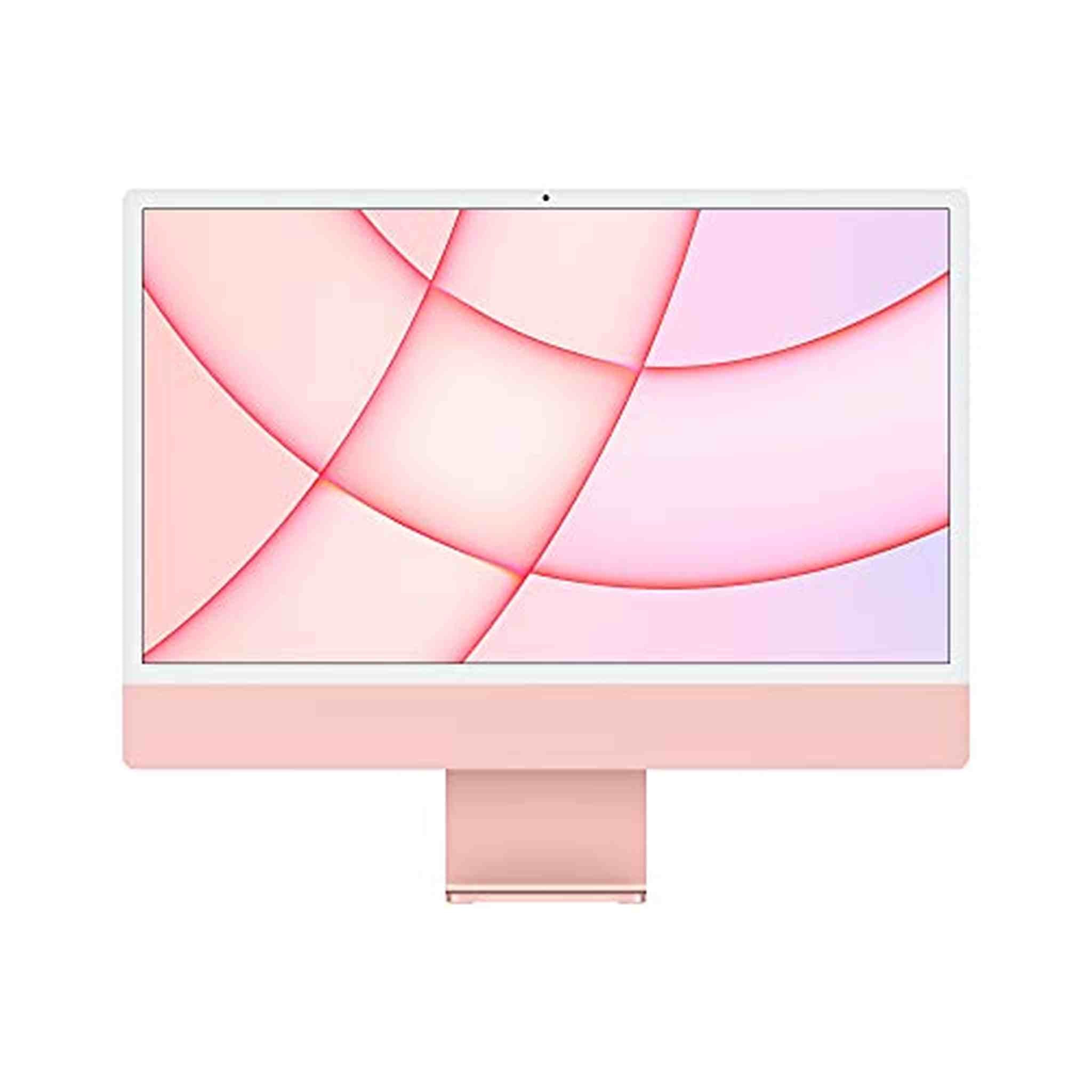 Apple iMac 24-inch, Apple M1 chip with 8-Core CPU and 7-core GPU, 8GB RAM, 256GB - Pink Apple