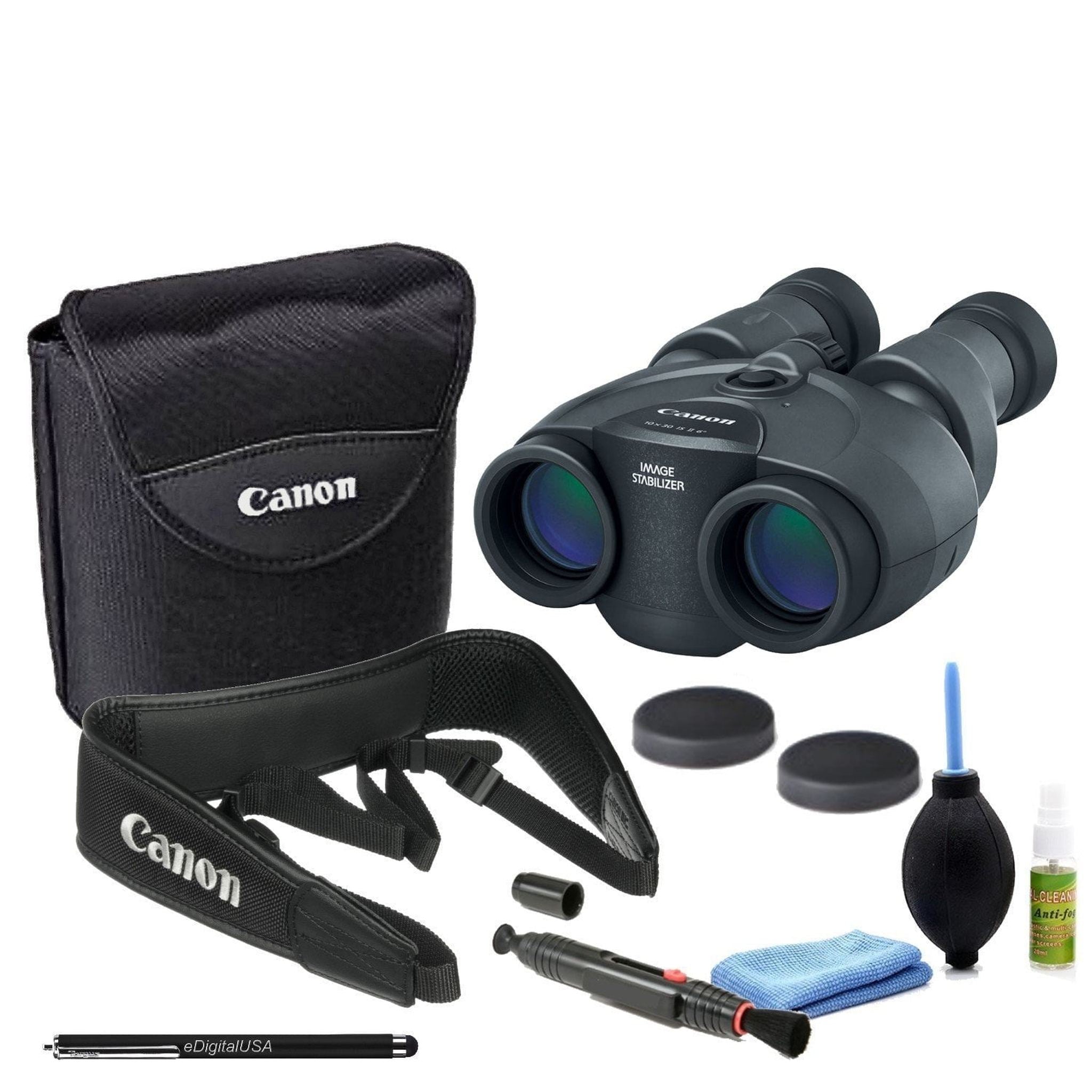 Canon 10x30 is II Image Stabilized Binocular Starters Bundle Canon