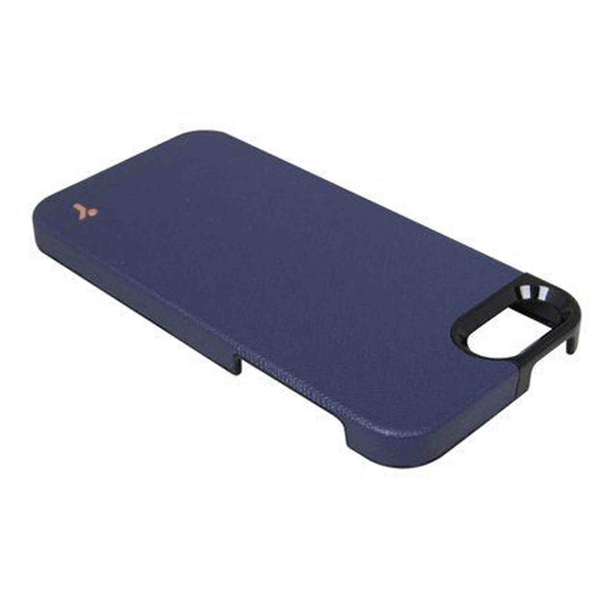 The Joy Factory Royce Premium Synthetic Leather Hardshell Case for iPhone5/5S, CSD115 Navy The Joy Factory