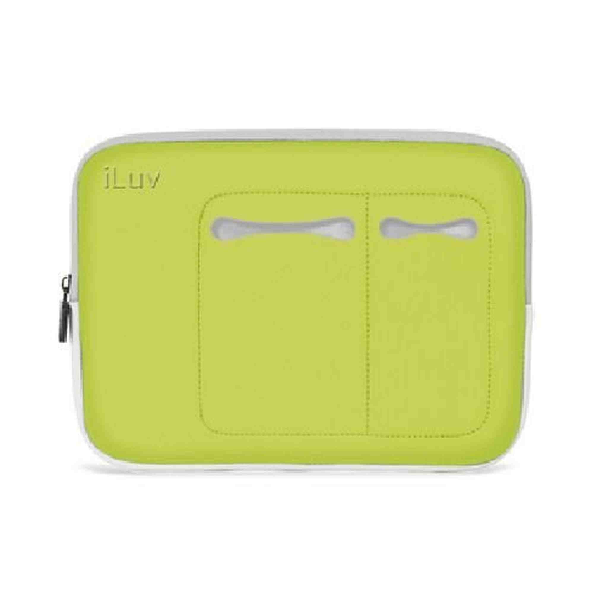 iLuv 9.7 Inch Neoprene Sleeve for Apple iPad 4, iPad 3rd Generation, iPad 2 and iPad - Green iCC2010GRN iLuv