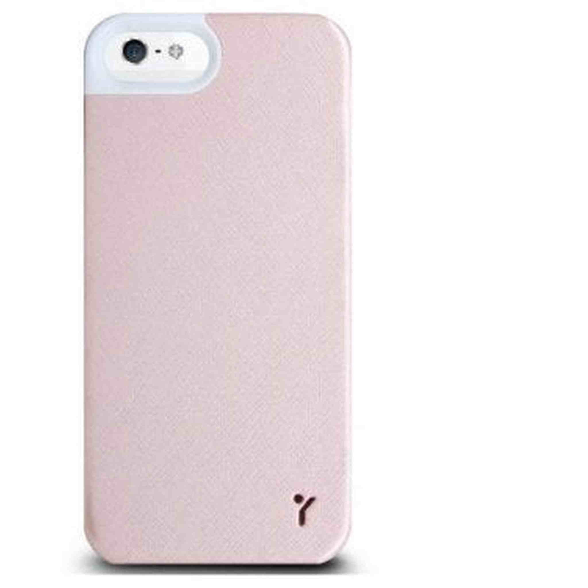 The Joy Factory Royce Premium Synthetic Leather Hardshell Case for iPhone5/5S, CSD116 Pink The Joy Factory