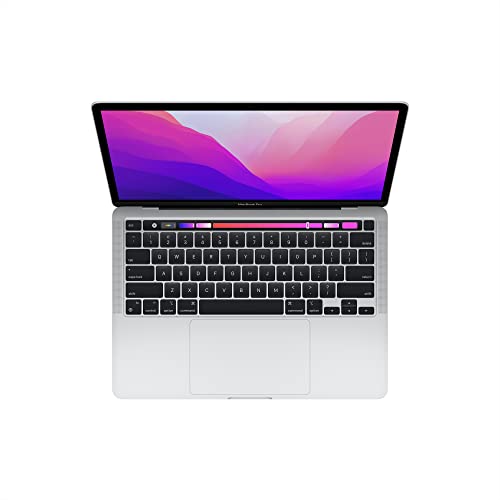 2022 Apple MacBook Pro Laptop with M2 chip: 13-inch Retina Display, 8GB RAM, 256GB SSD Storage, Touch Bar, Backlit Keyboard, Silver