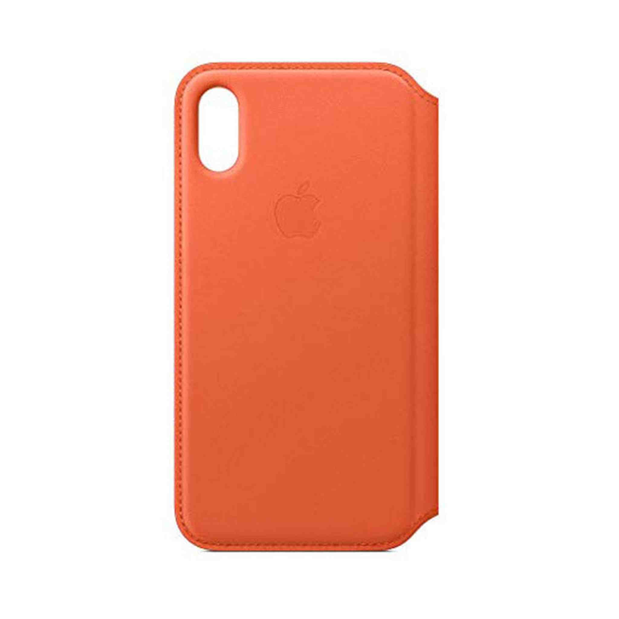 Apple Leather Folio for iPhone Xs - Sunset Apple