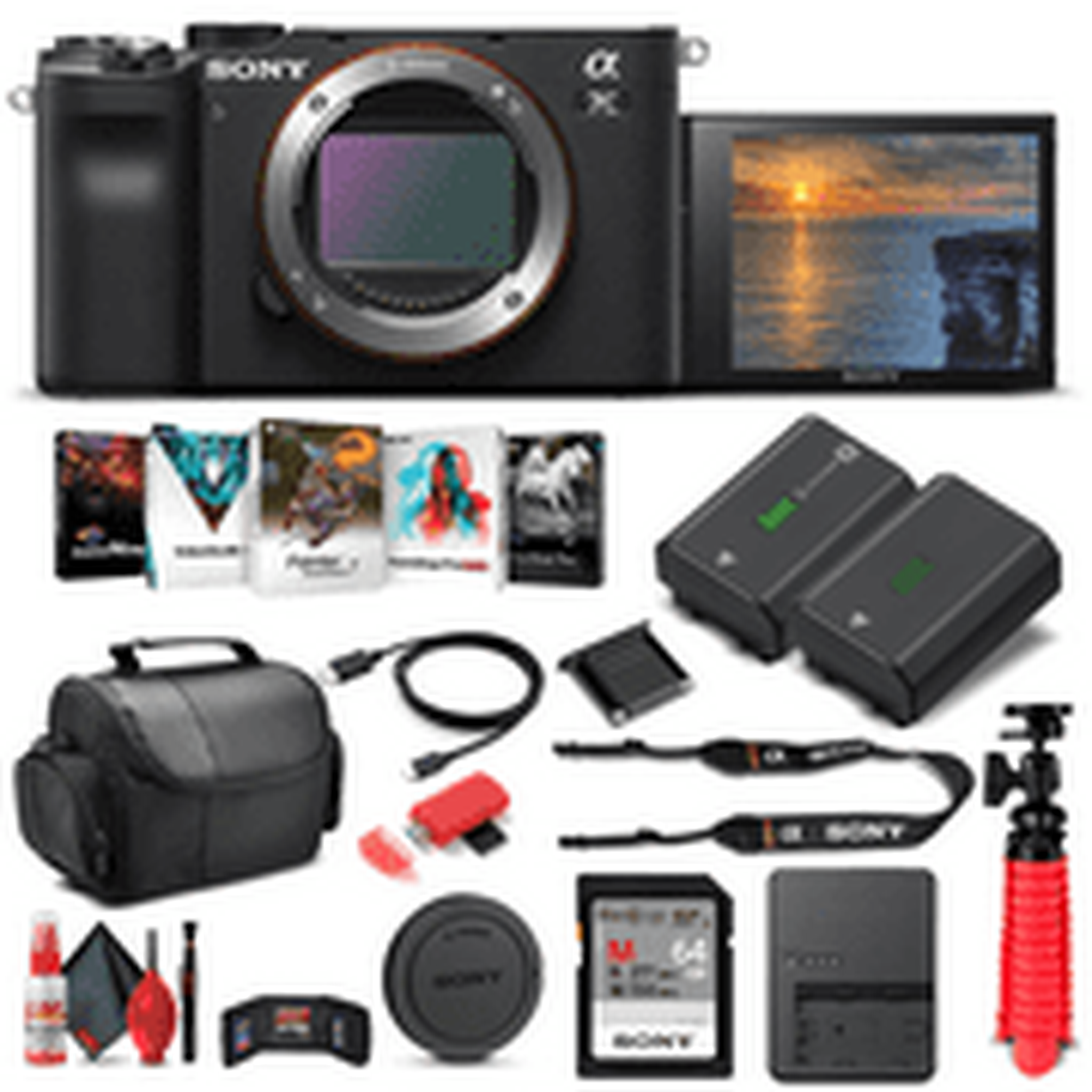 Sony Alpha a7C Mirrorless Digital Camera Body Only, Black ILCE7C/B Basic Bundle Sony