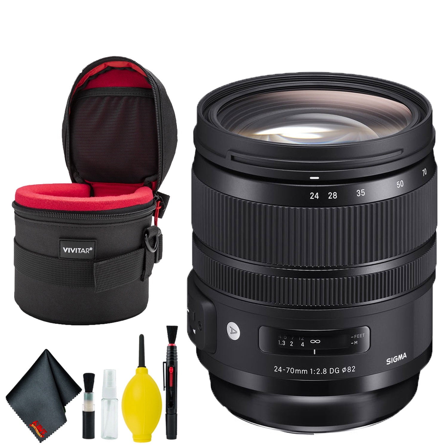 Sigma 24-70mm f/2.8 DG OS HSM Art Lens for Nikon F Intl Deluxe Bundle Sigma