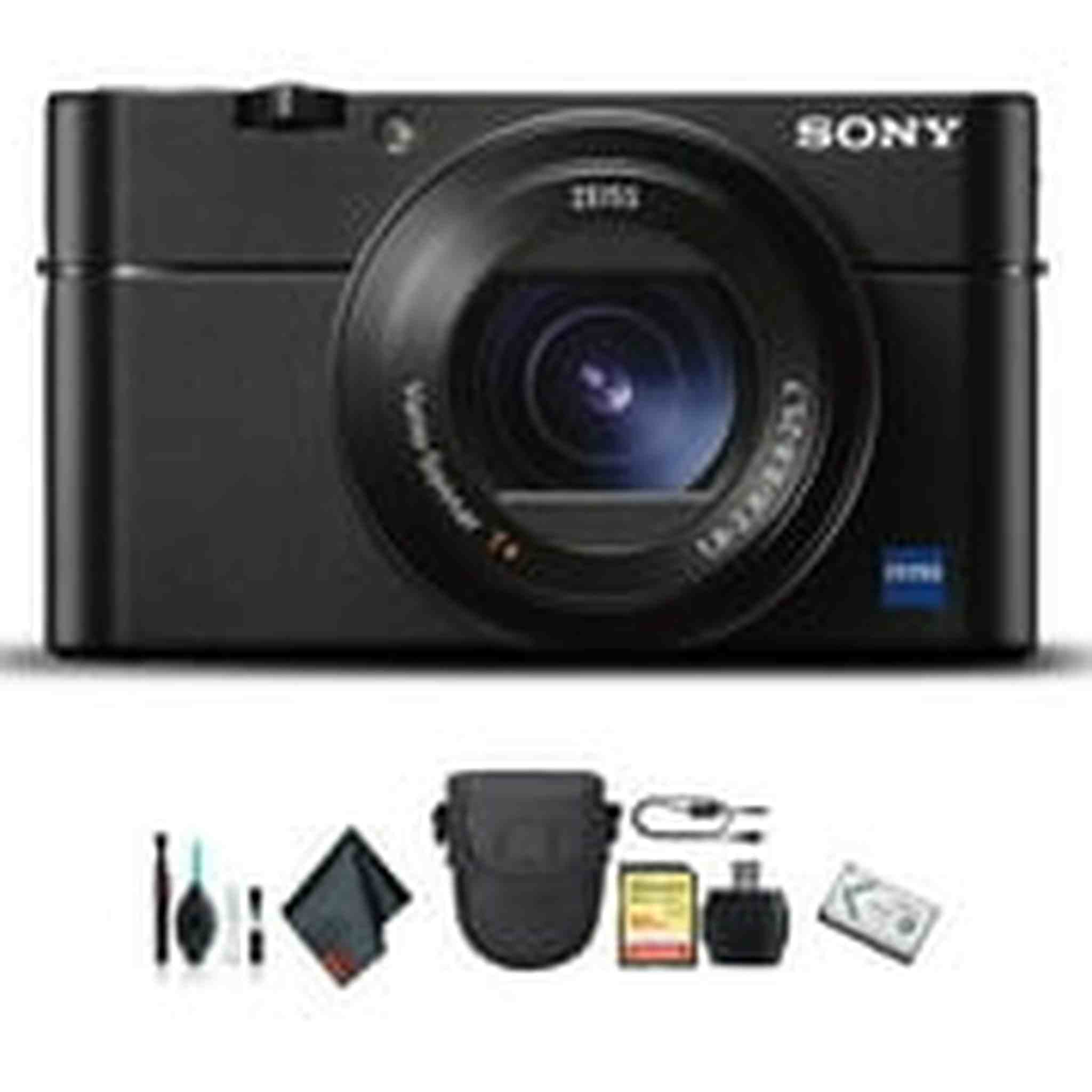 Sony Cyber-shot DSC-RX100 VA Camera DSC-RX100M5A/B With Soft Bag, 64GB Memory Card, Card Reader , Plus Essential Accessories Sony