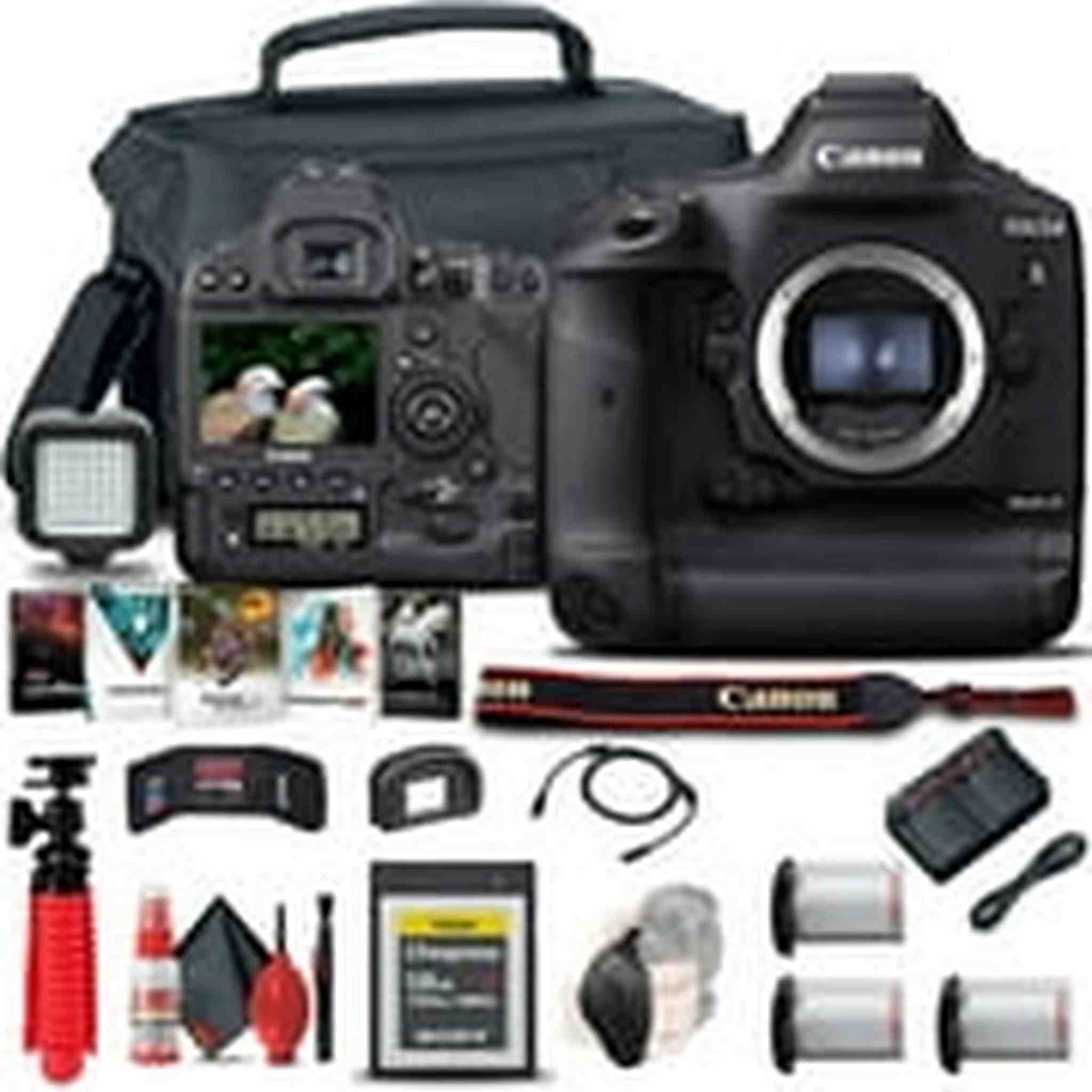 Canon EOS-1D X Mark III DSLR Camera Body Only 3829C002 + 128GB Card Pro Bundle Canon