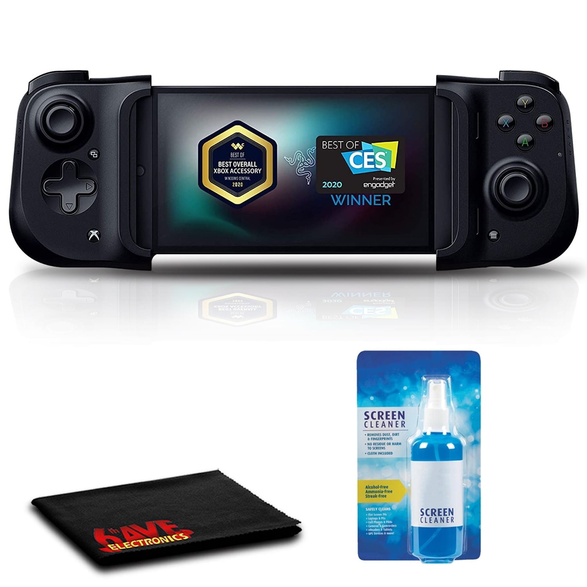 Razer Kishi Universal Mobile Gaming Controller for Android with Cleaning Kit Bundle Razer