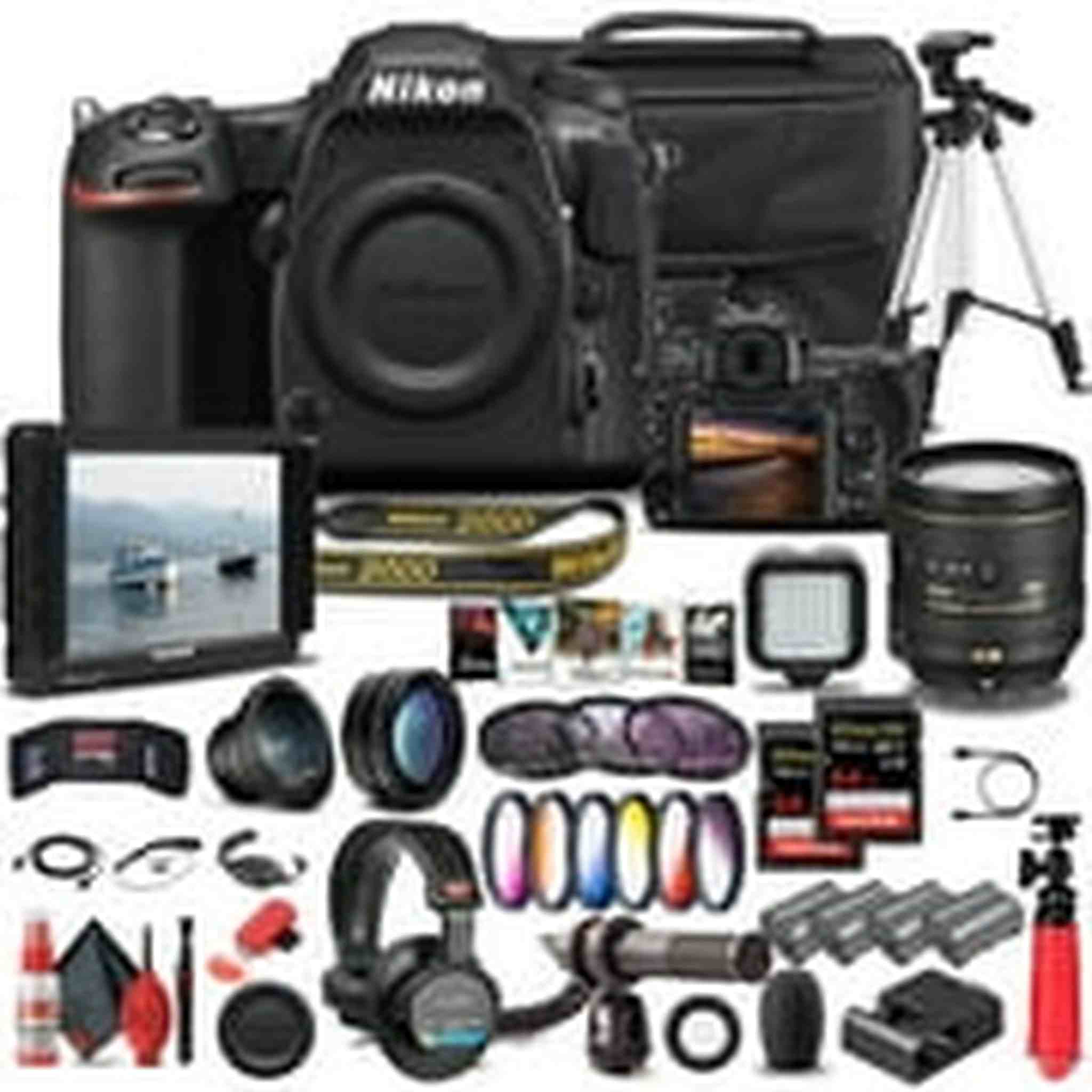 Nikon D500 DSLR Camera Body Only 1559 W/ Nikon 16-80mm Lens - Pro Bundle Nikon