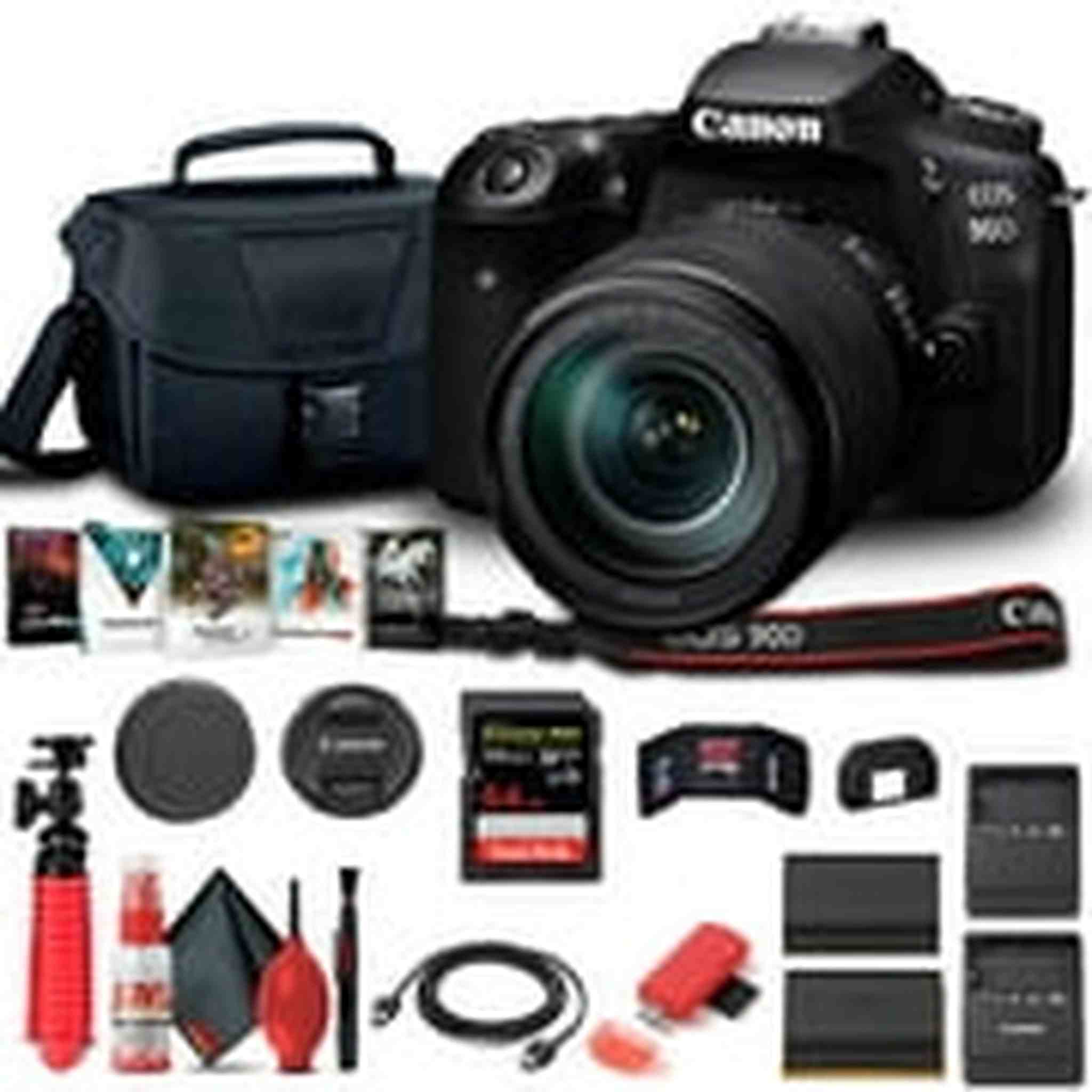 Canon EOS 90D DSLR Camera W/ 18-135mm Lens 3616C016 - Basic Bundle Canon