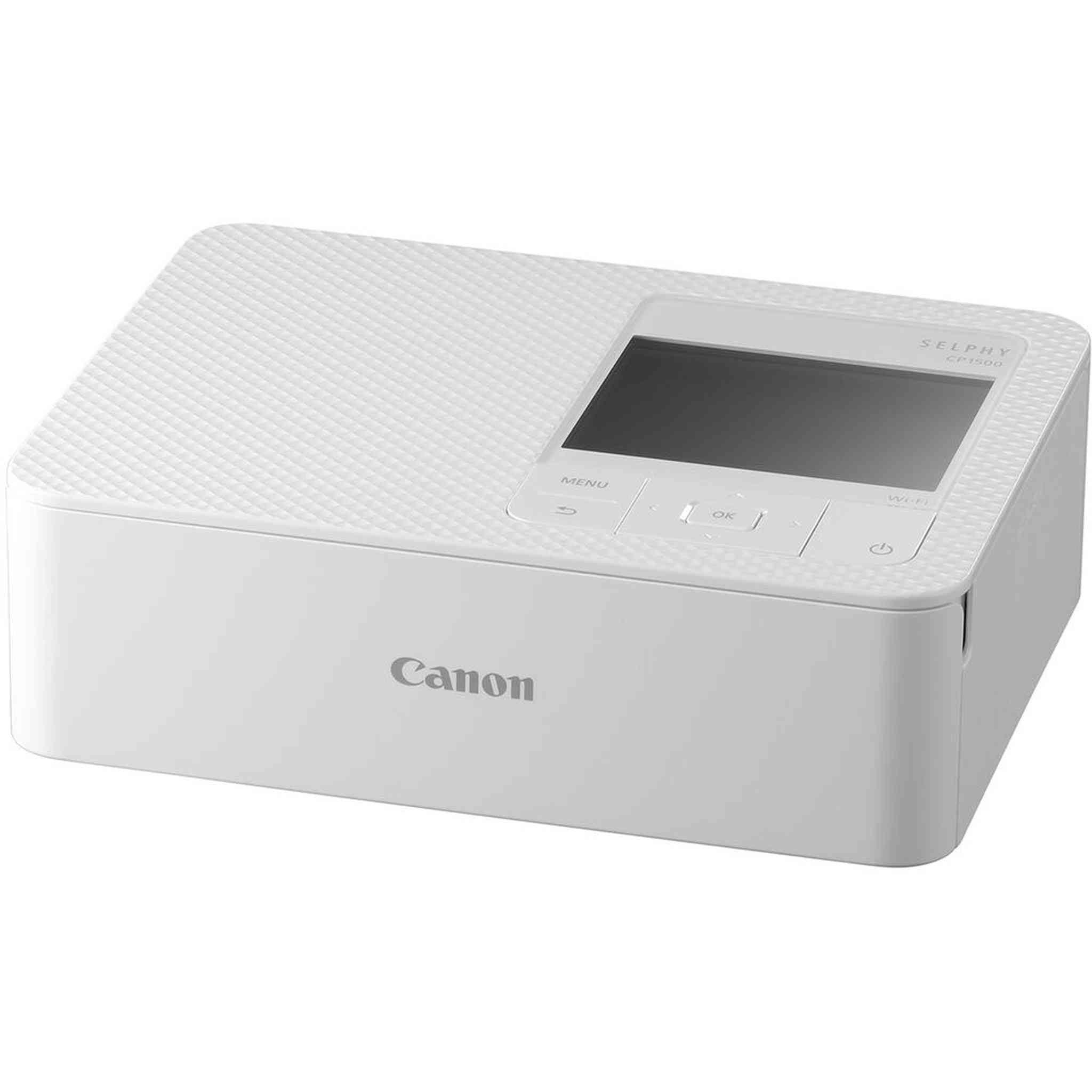 Canon SELPHY CP1500 Photo Printer White + Canon KP-36IP Color Ink and Paper Set + More Bundle Canon