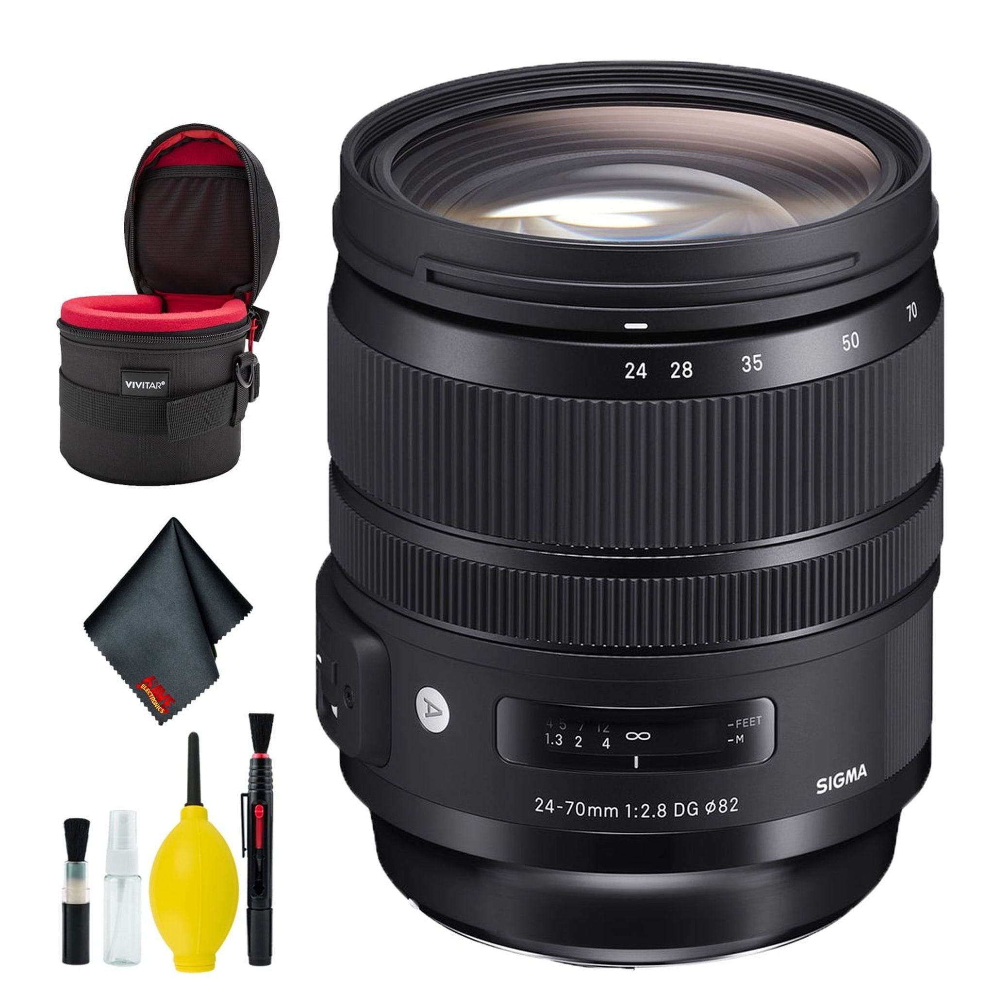 Sigma 24-70mm f/2.8 DG OS HSM Art Lens for Canon EF Intl Deluxe Bundle Sigma