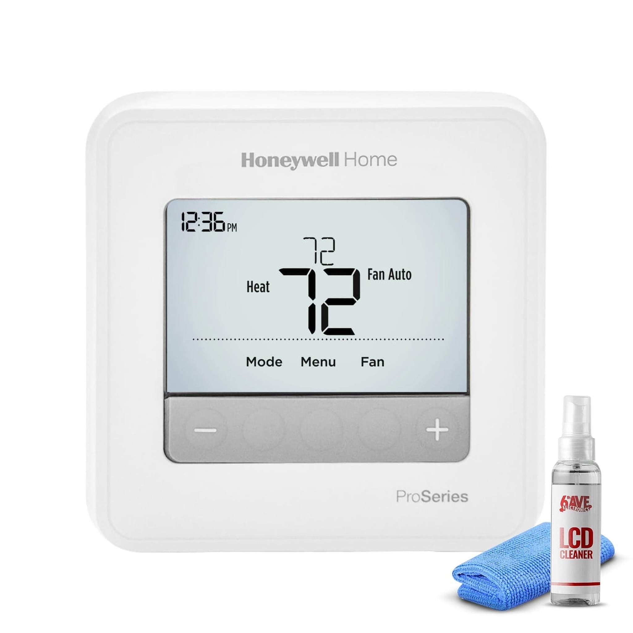 Honeywell T4 Pro Series Programmable Thermostat TH4110U2005 + LCD Cleaner Bundle Honeywell