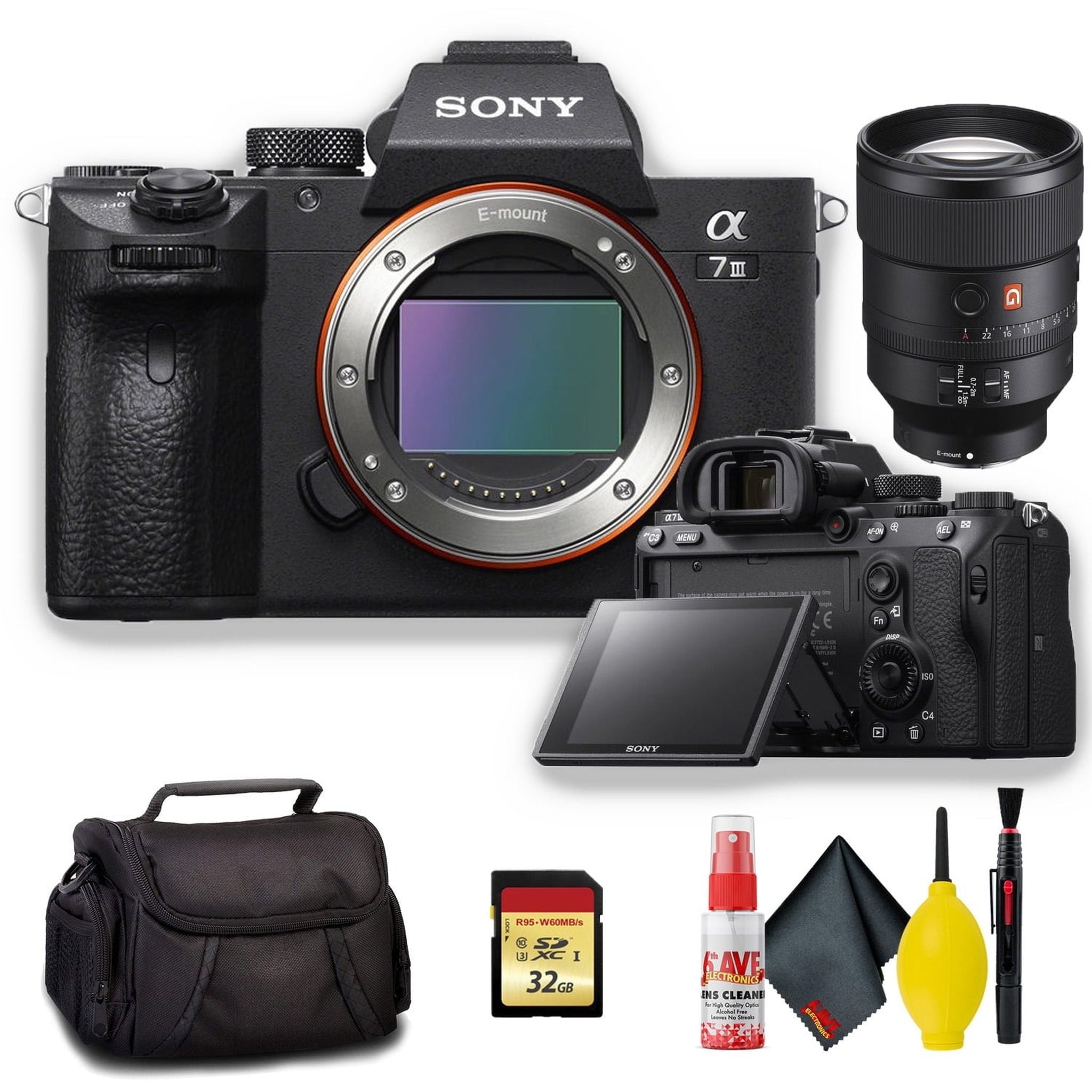 Sony Alpha a7 III Mirrorless Digital Camera with 135mm f/1.8 Lens - Kit Sony