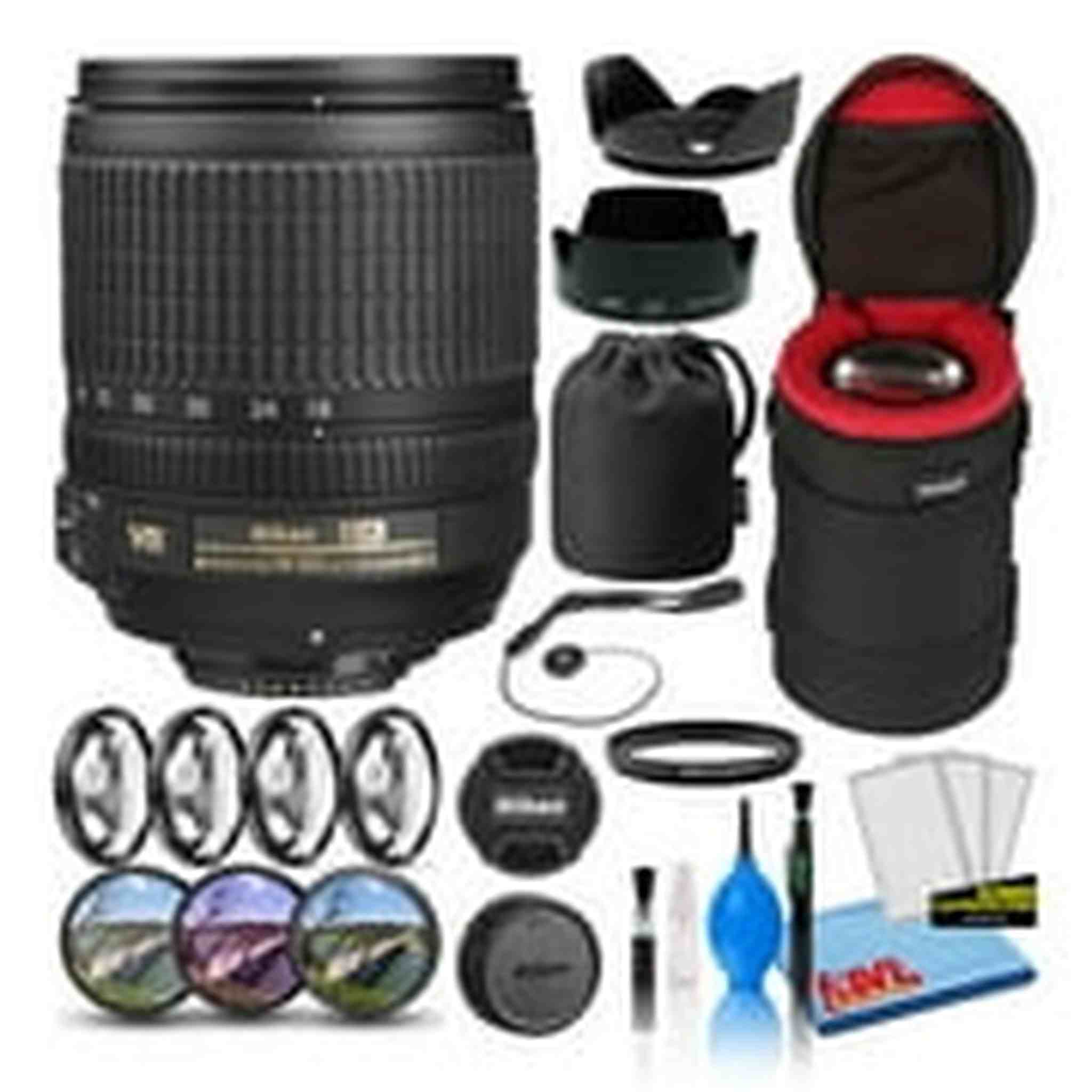 Nikon AF-S DX 18-105mm f/3.5-5.6G ED VR Lens 2179 Intl Model Bundle Nikon