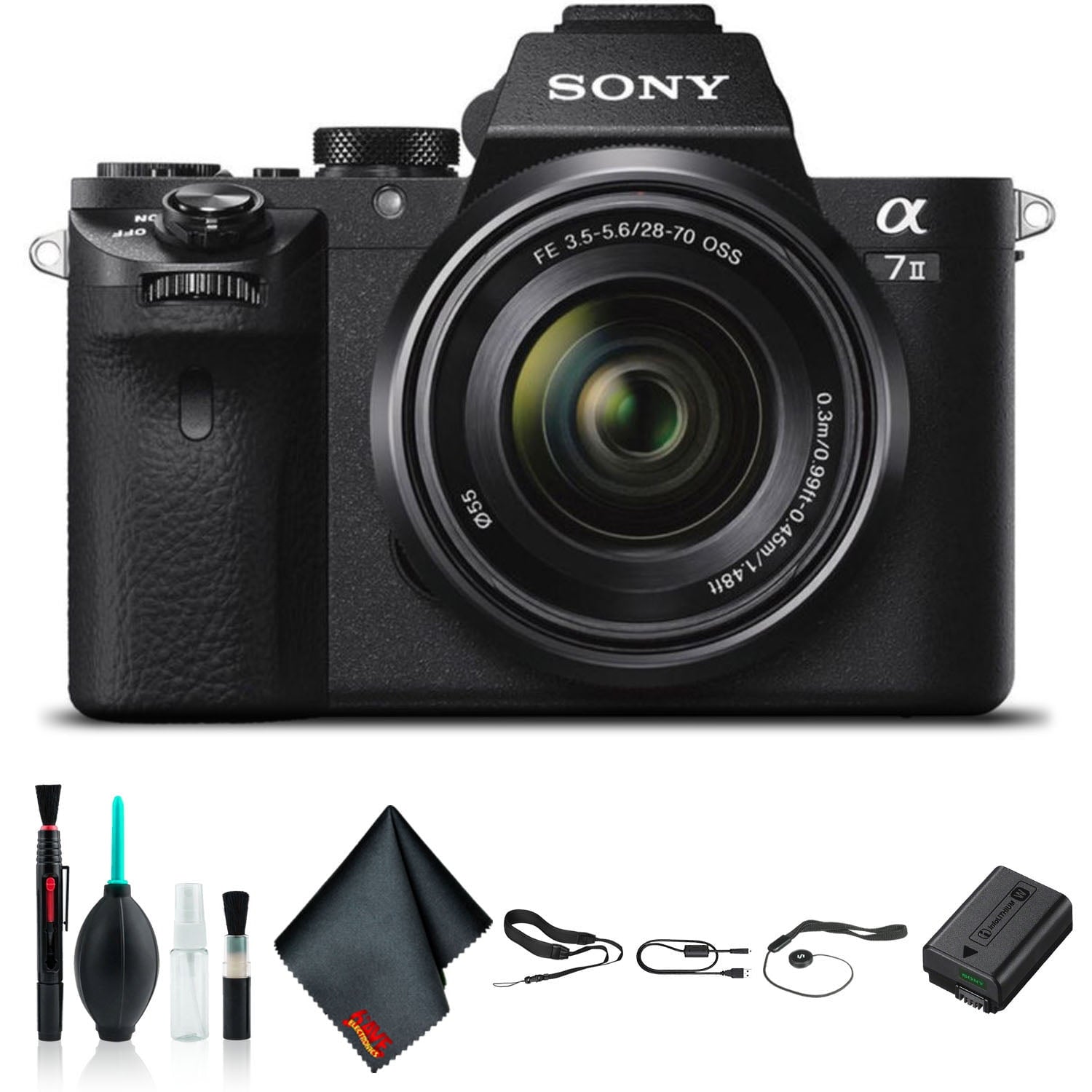 Sony Alpha a7 II Mirrorless Camera with FE 28-70mm f/3.5-5.6 OSS Lens ILCE7M2K/B Bundle Sony