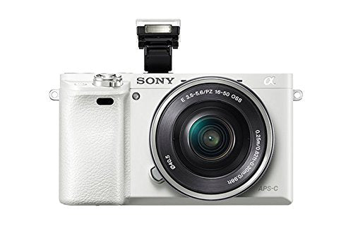 Sony Alpha a6000 Mirrorless Digital Camera - White with 16-50mm Lens SONY