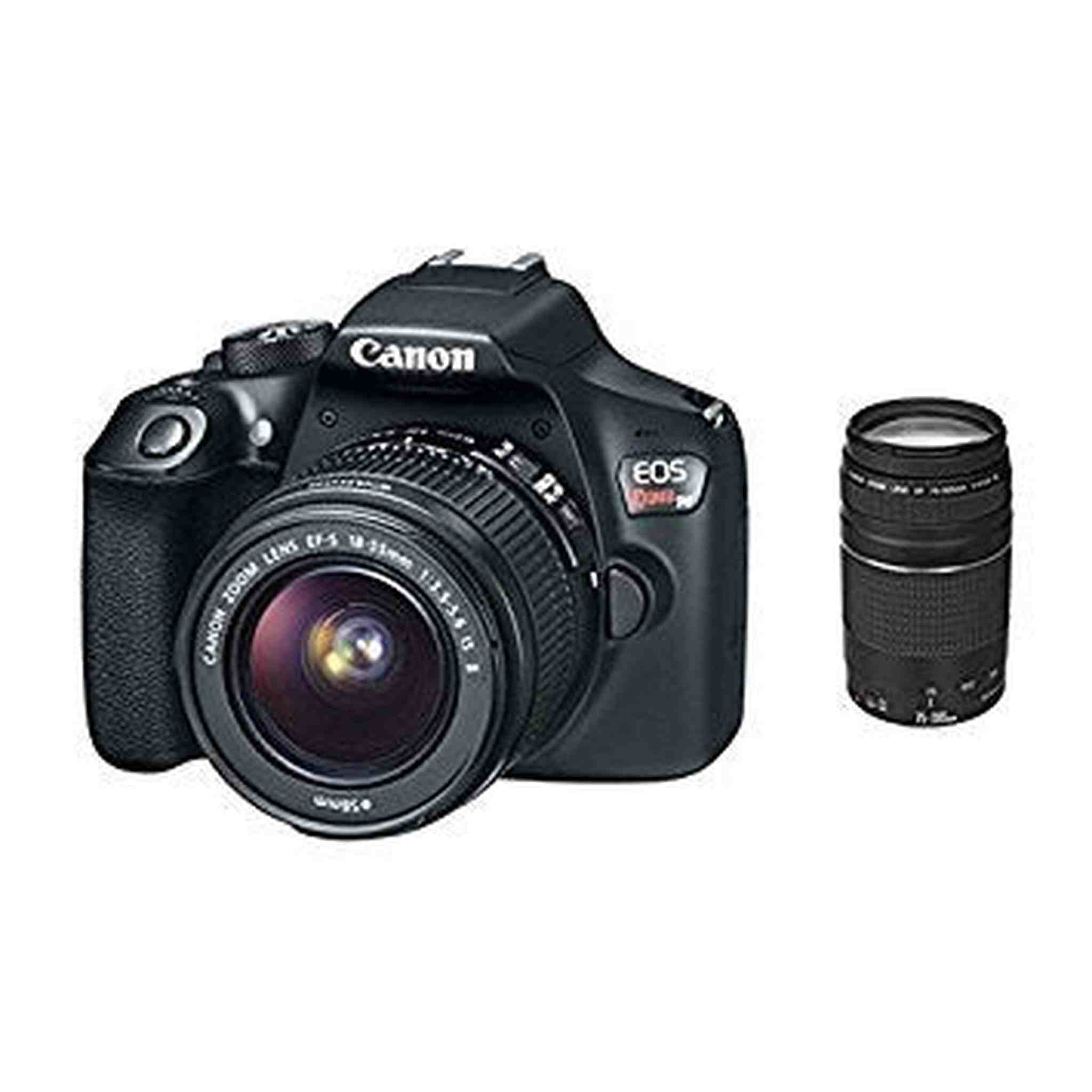 Canon EOS Rebel T6 Digital SLR Camera with 18-55mm & 75-300mm Lenses Canon