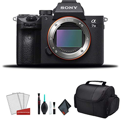 Sony Alpha a7 III Full Frame Mirrorless Digital Camera Body Only ILCE7M3/B - Bundle Kit Sony