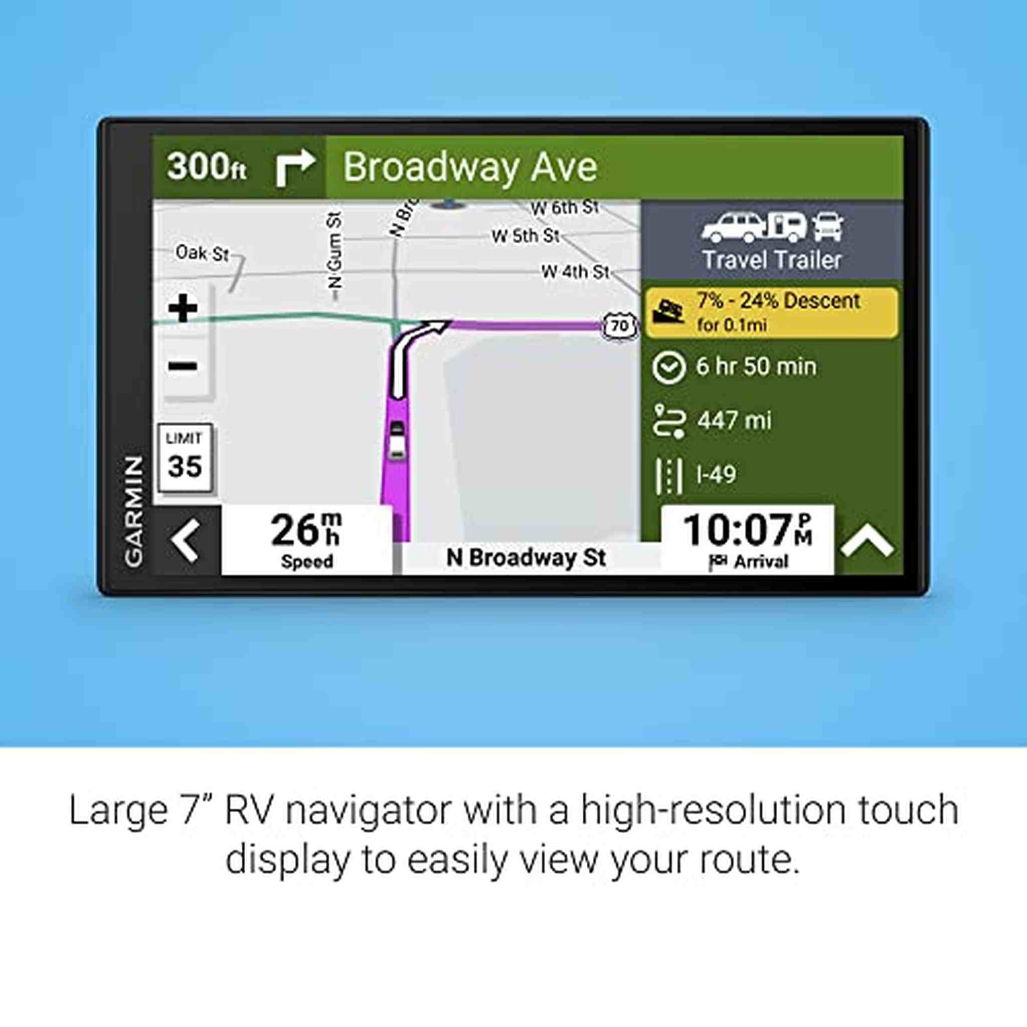 Garmin RV 795, Large, Easy-to-Read 7” GPS RV Navigator Garmin