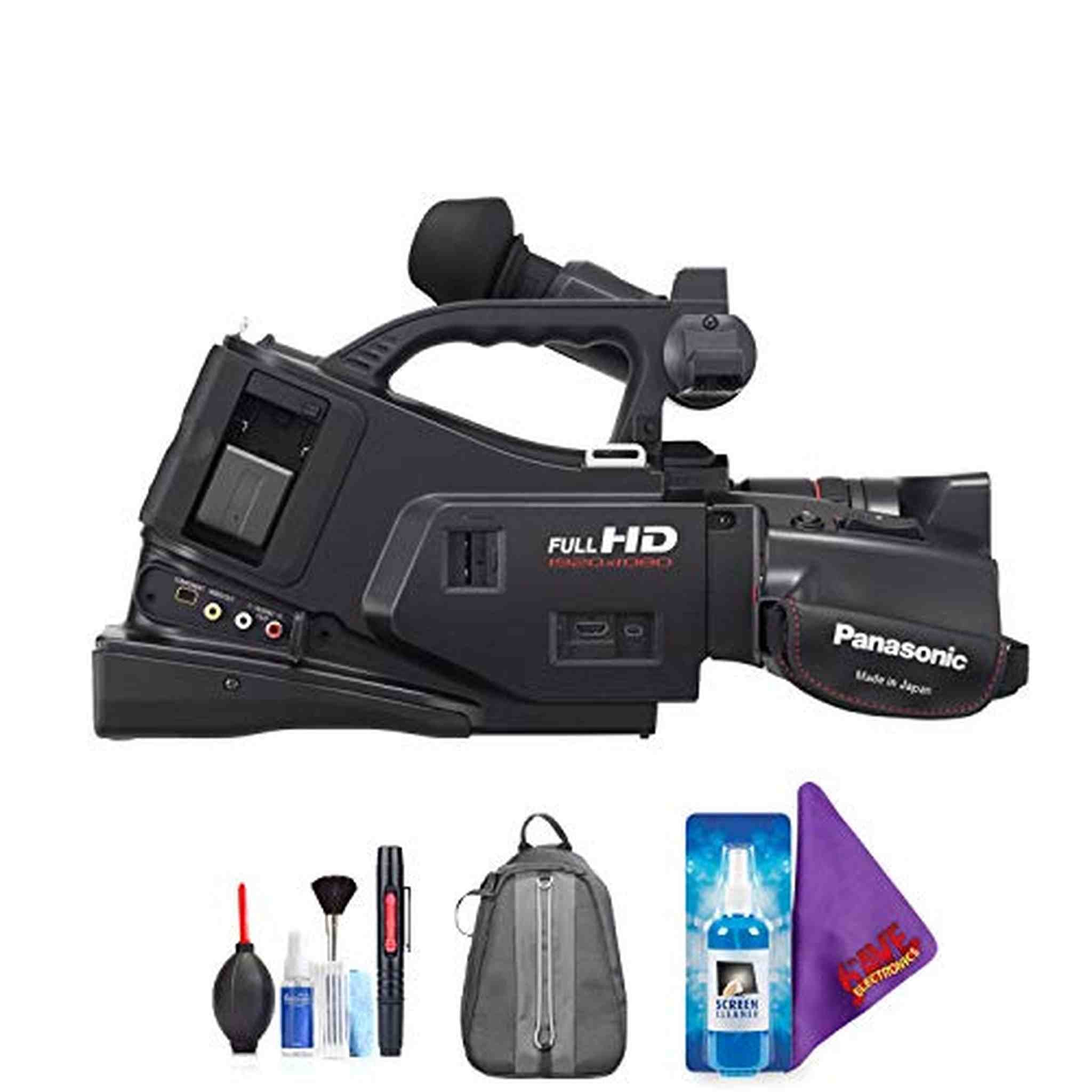 Panasonic AG-AC7 Shoulder-Mount AVCHD Camcorder + Pro Accessories Bundle Panasonic