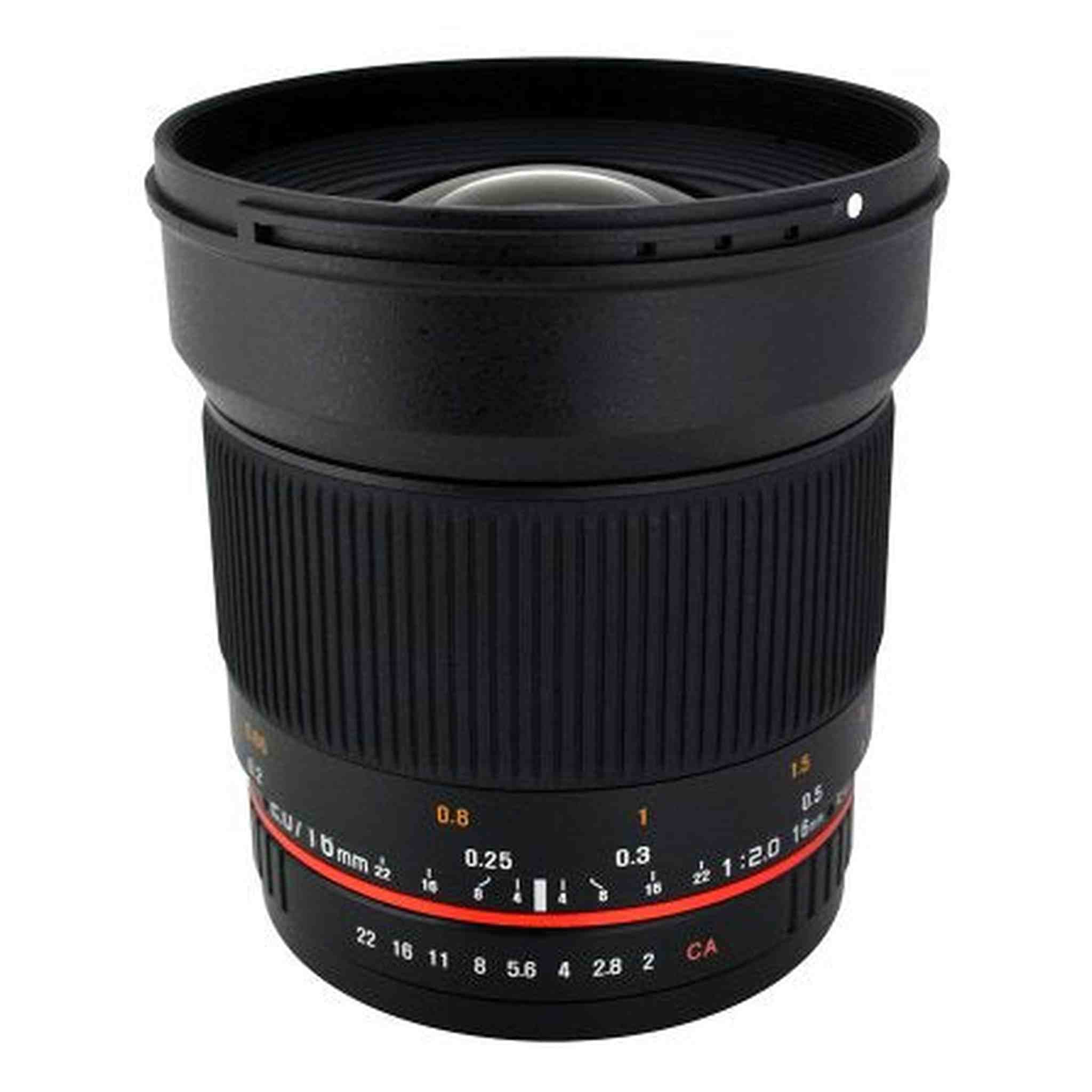 Rokinon 16M-FX 16mm f/2.0 Aspherical Wide Fixed Angle Lens for Fuji X Rokinon