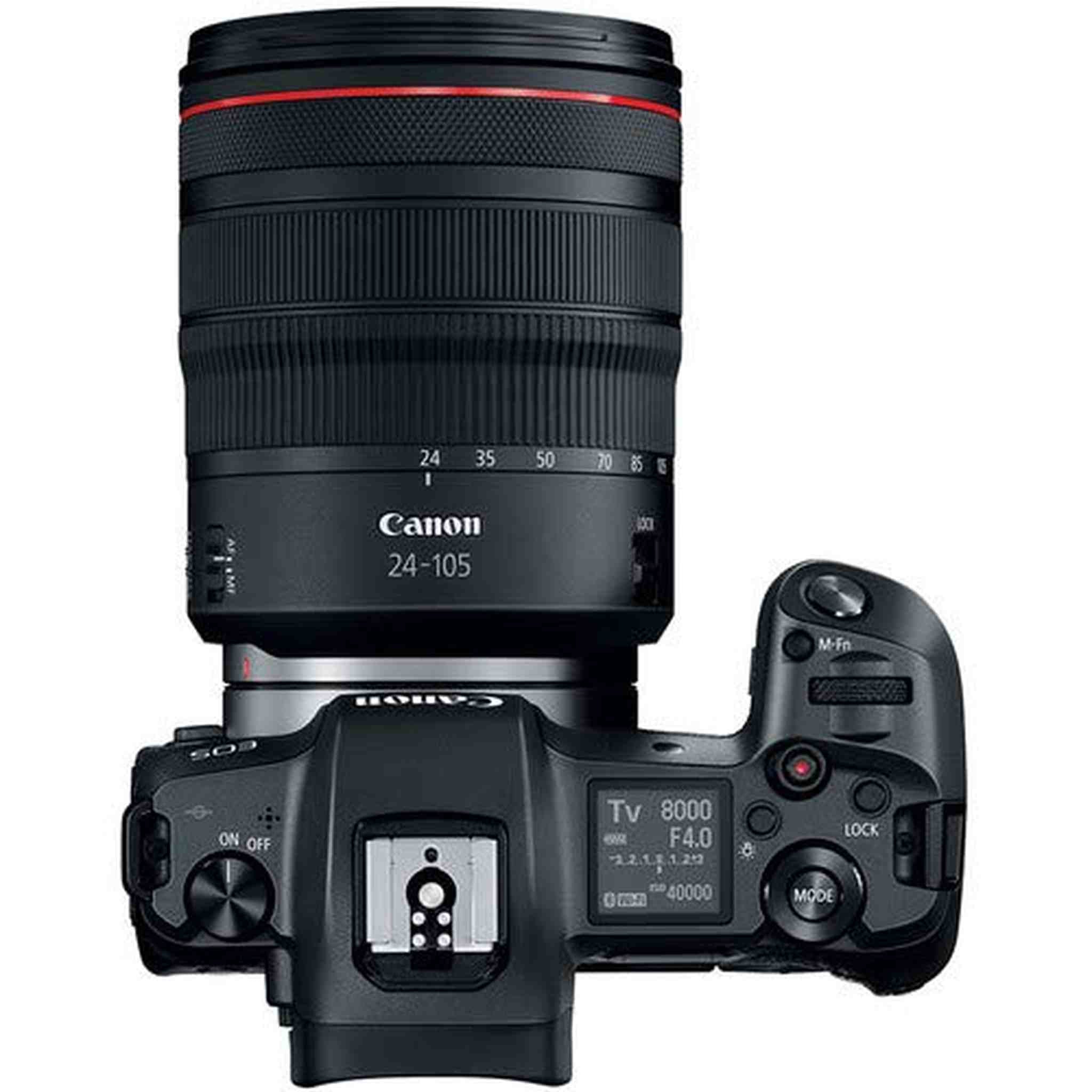 Canon EOS R Mirrorless Digital Camera with RF 24-105 F4 L is USM Lens and Mount Adapter EF-EOS R Kit, International - St Canon