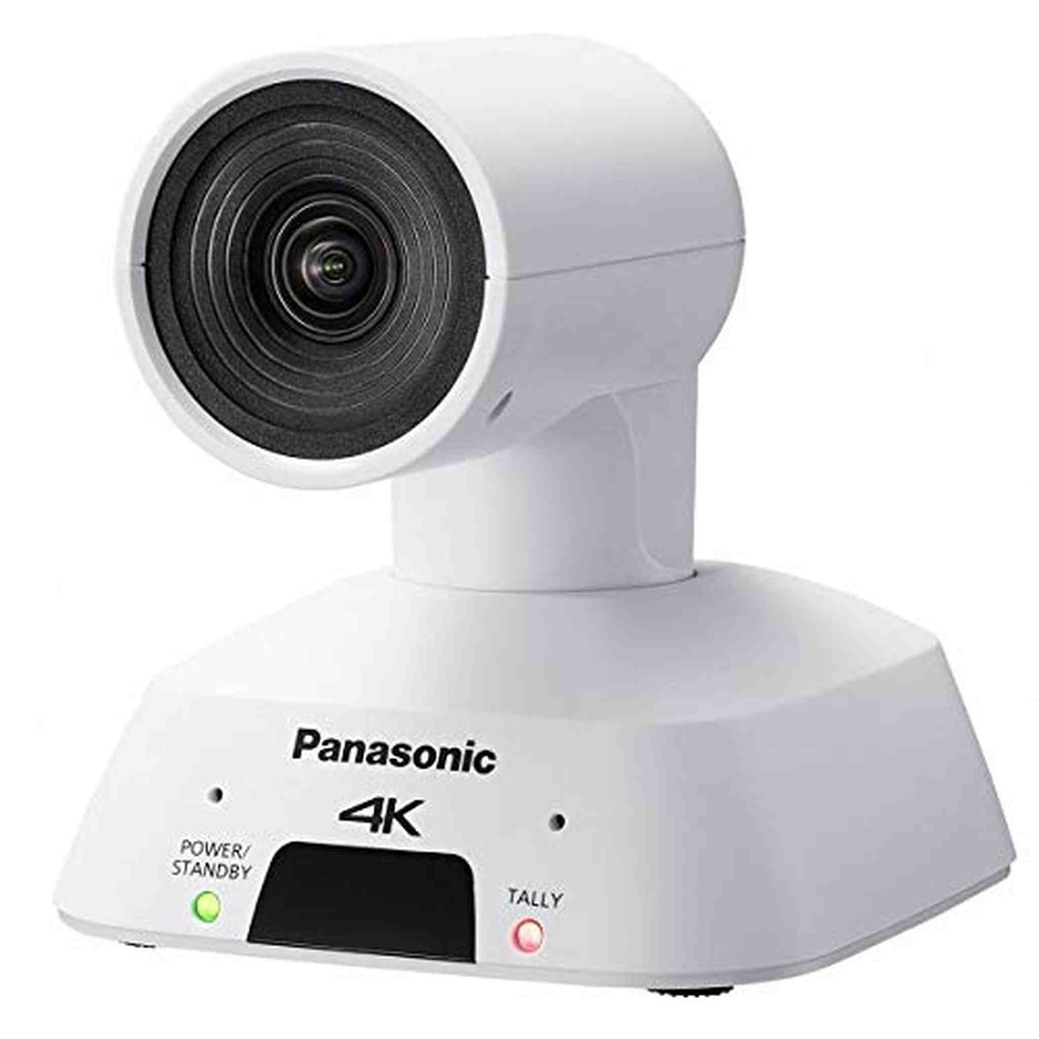 Panasonic AW-UE4WG Compact Ultra Wide Angle 4K Integrated PTZ Indoor Camera, 4x Optical Zoom, HDMI, USB, POE, 111 Degree Angle, White Panasonic