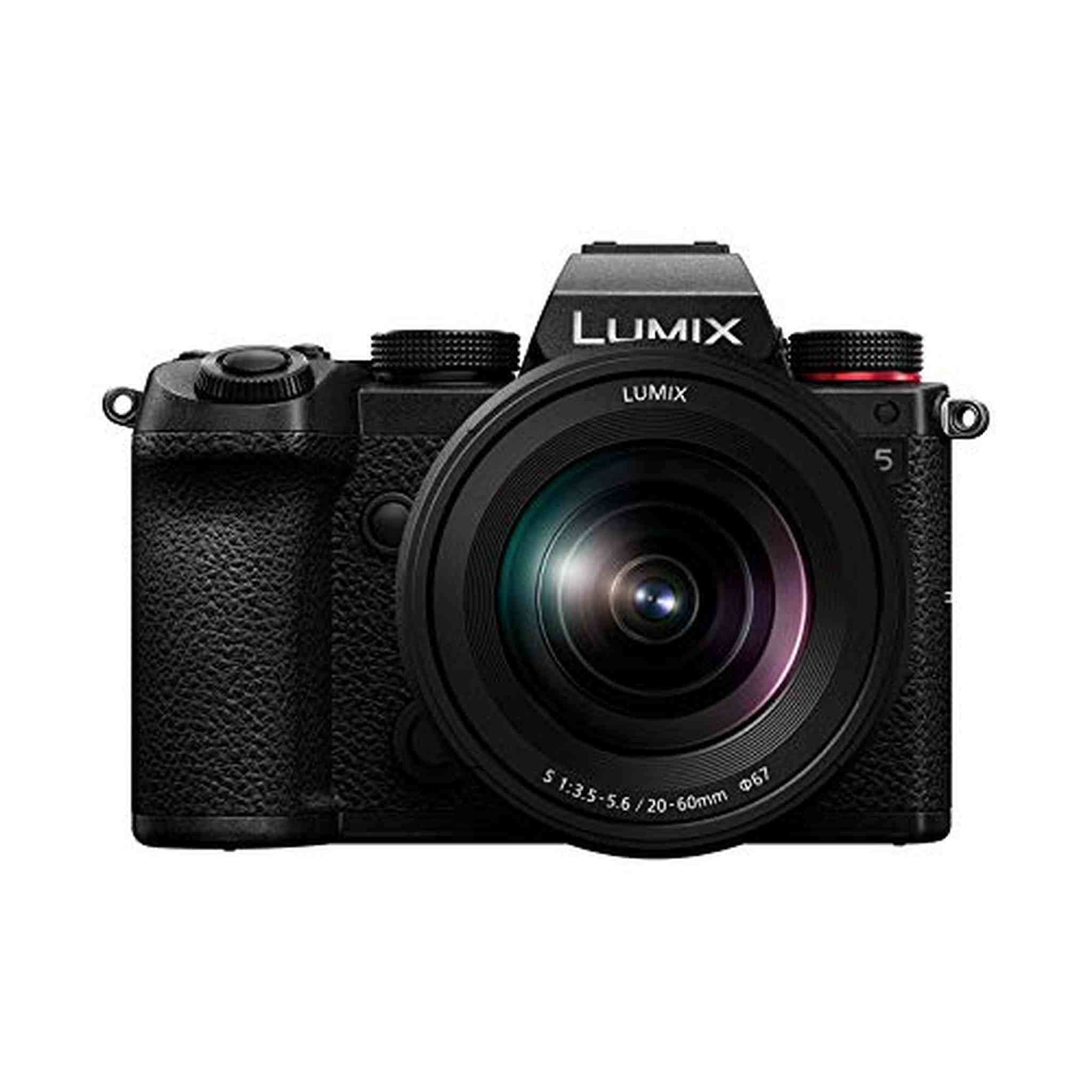 Panasonic LUMIX S5 Full Frame Mirrorless Camera + LUMIX S 20-60mm F3.5-5.6 Lens, L-Mount, 5-Axis Dual I.S, DC-S5KK Black International Model Panasonic